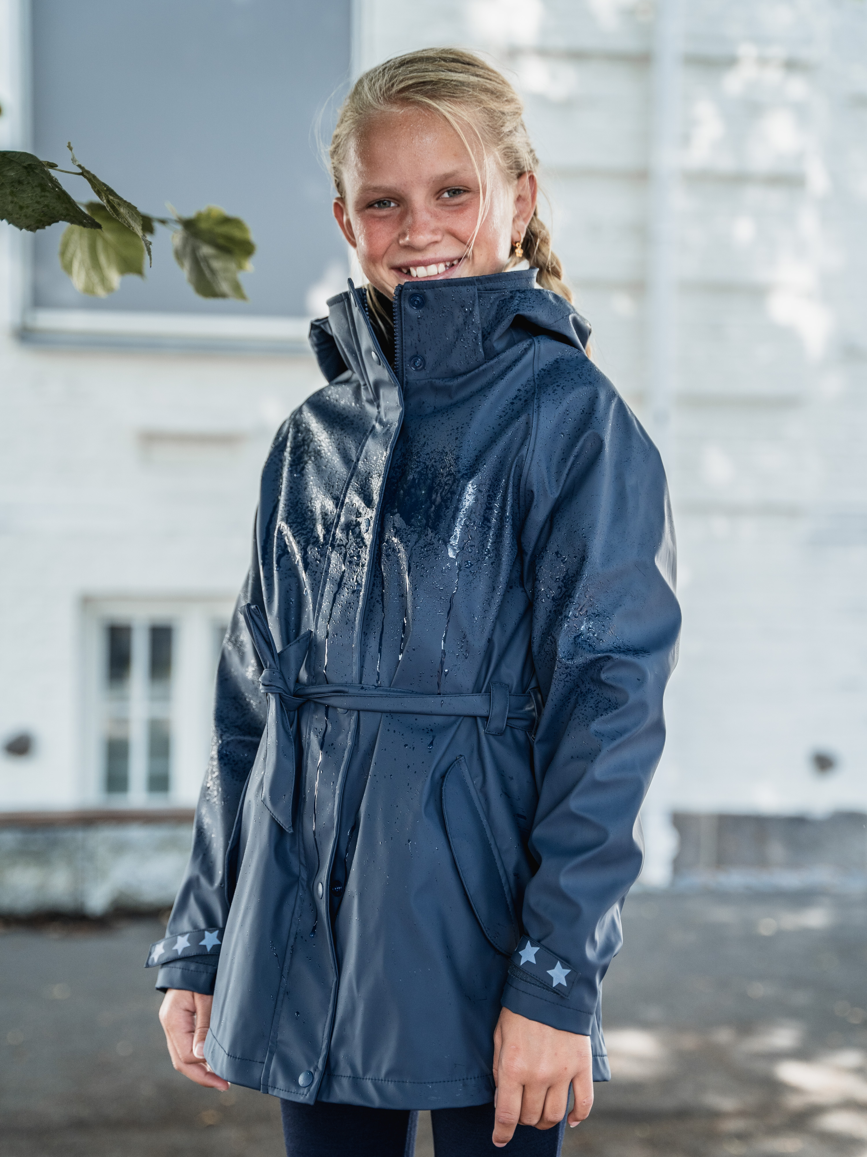 Brekke Raincoat Blue