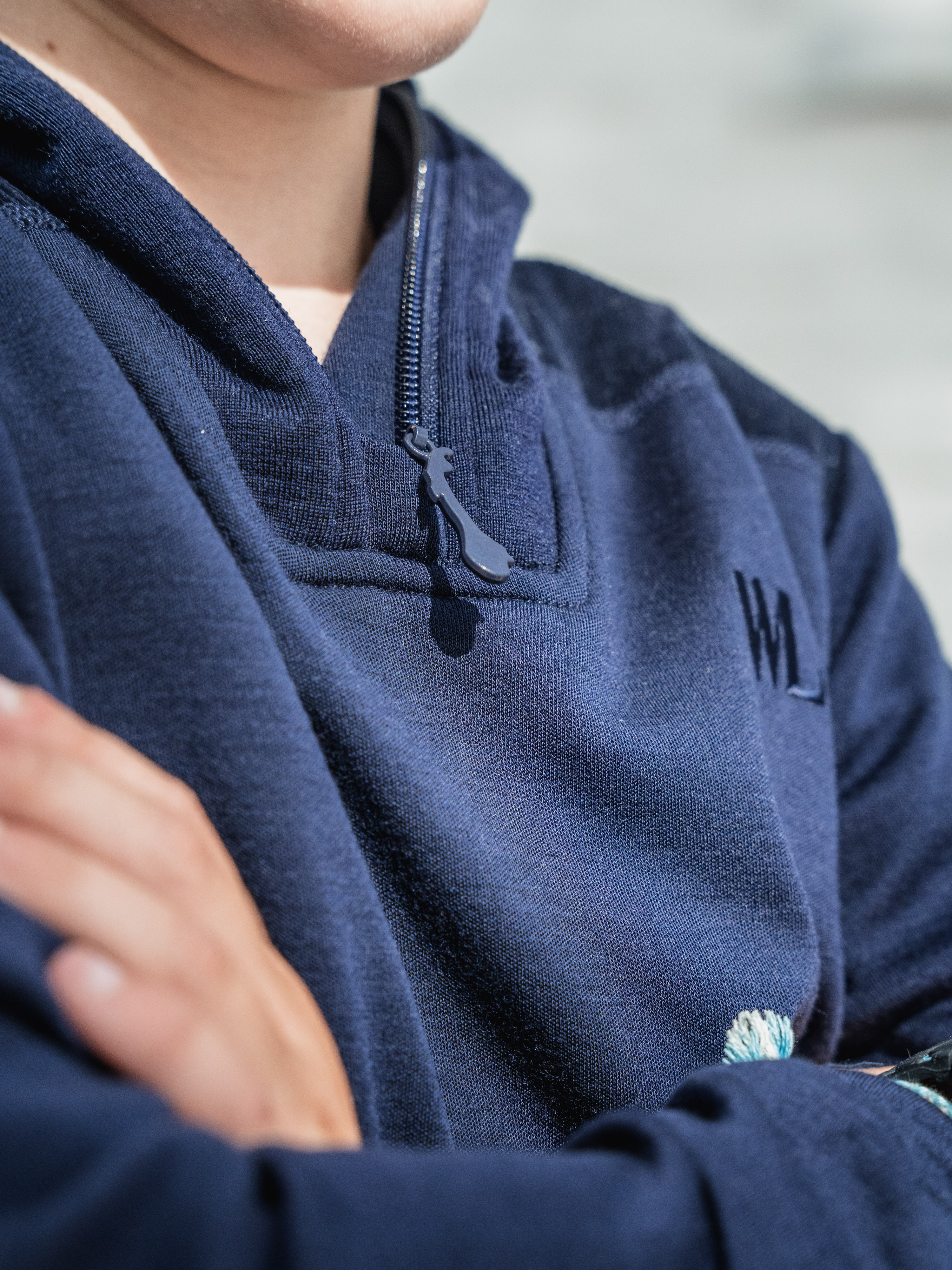 Lakselv Merino Sweater Blue Ink