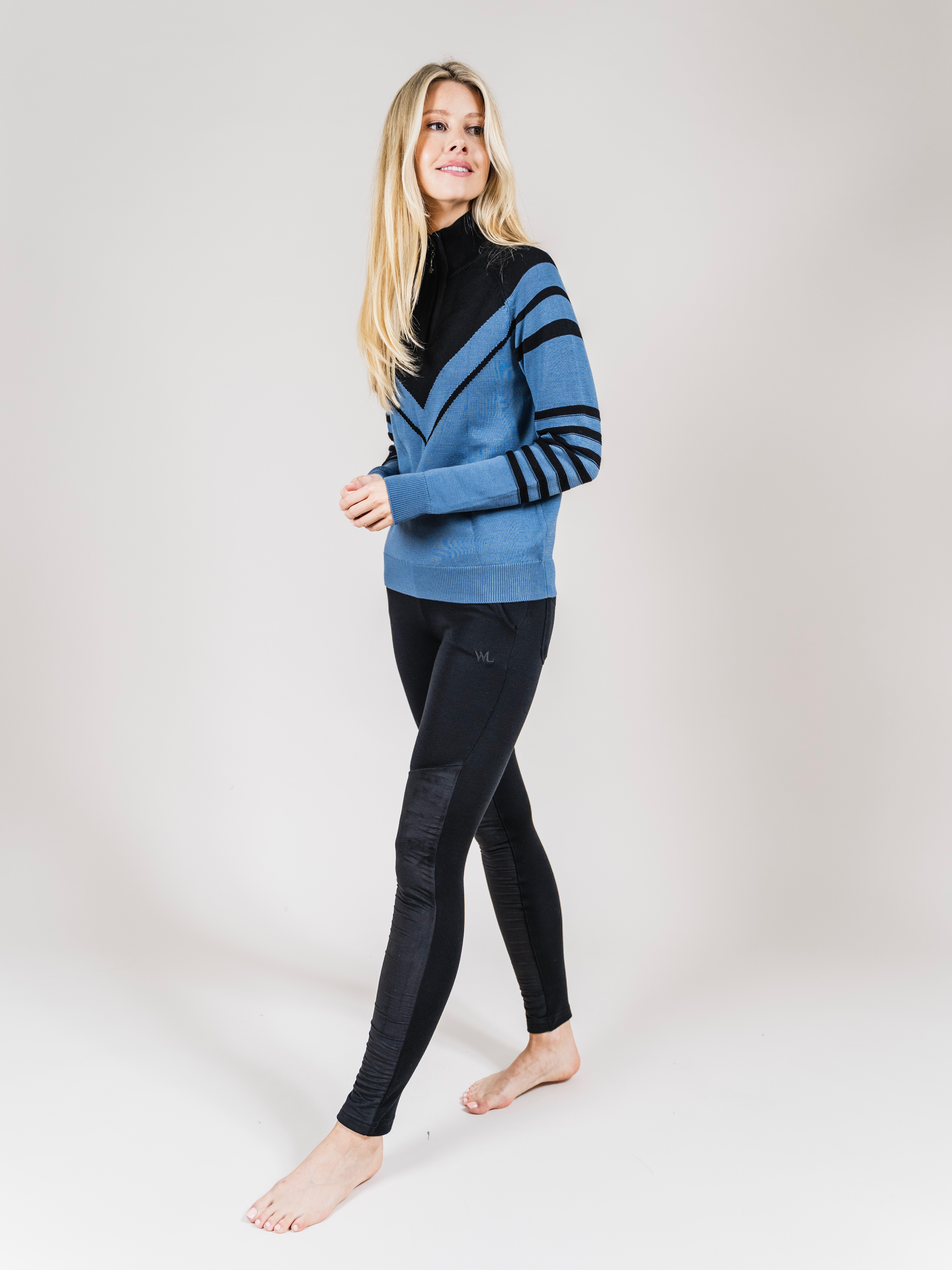 Juvass Merino Knit Sweater Dove Blue