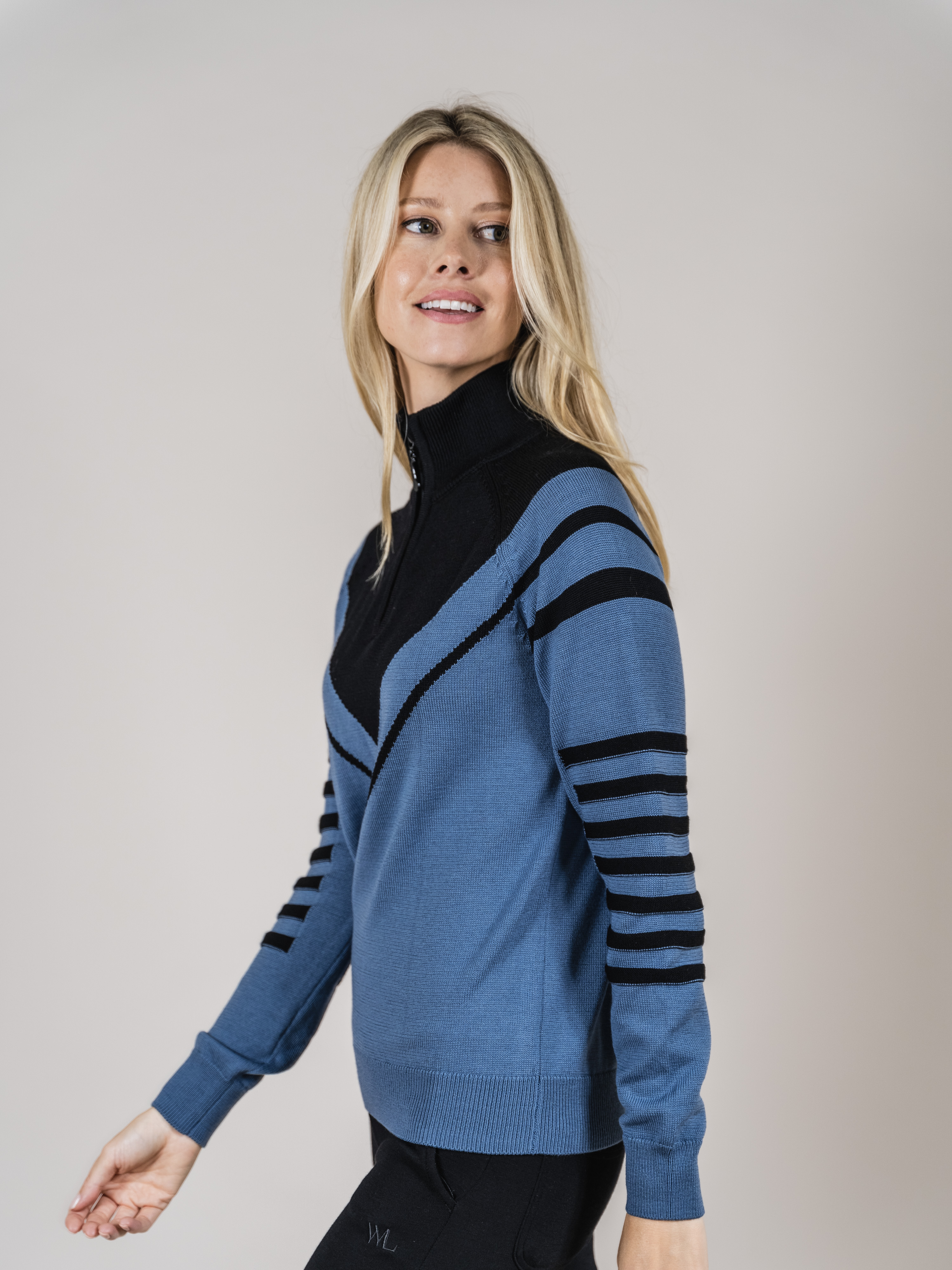Juvass Merino Knit Sweater Dove Blue