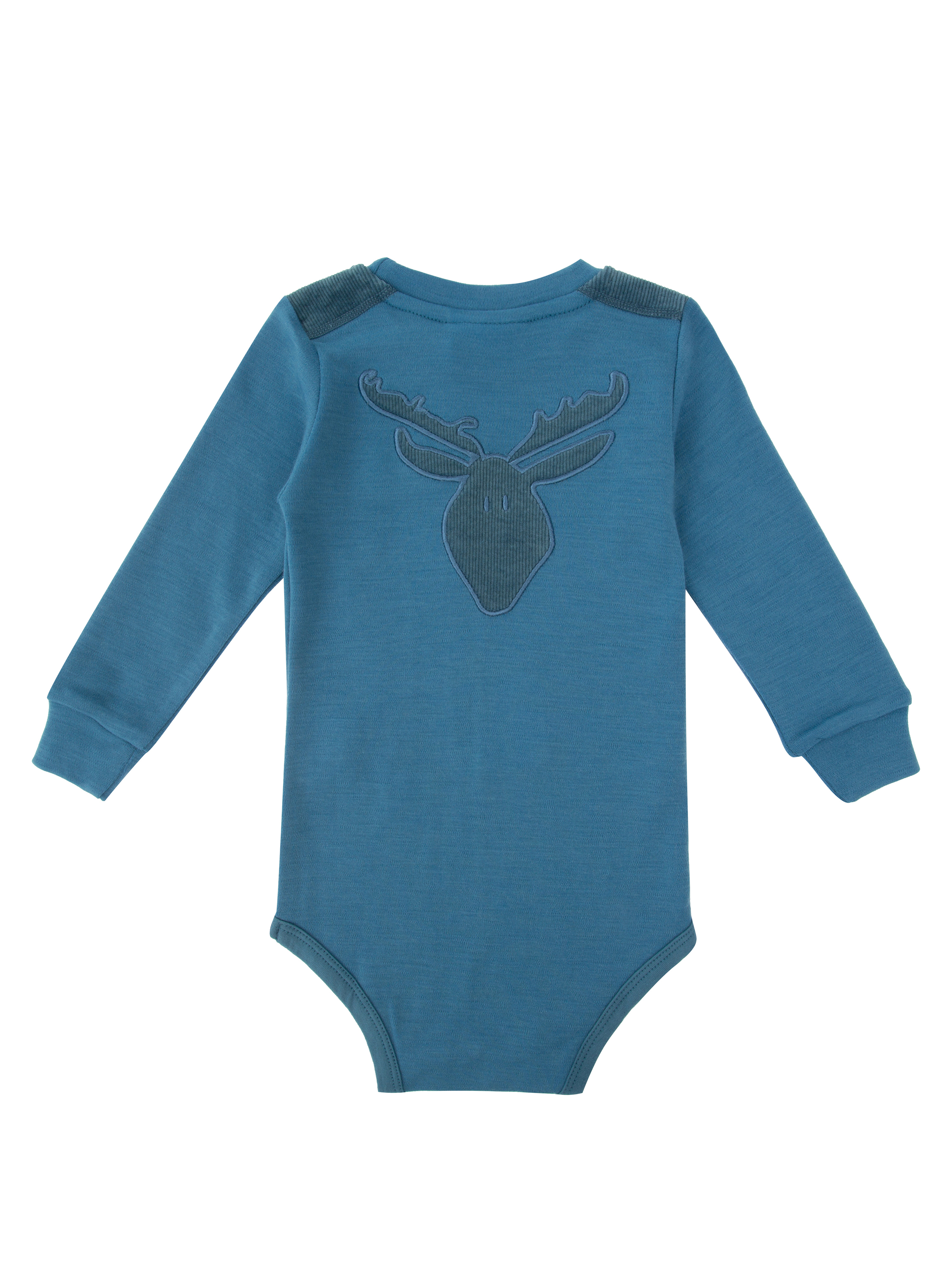 Bergen Merino Bodysuit With Moose Atlantic