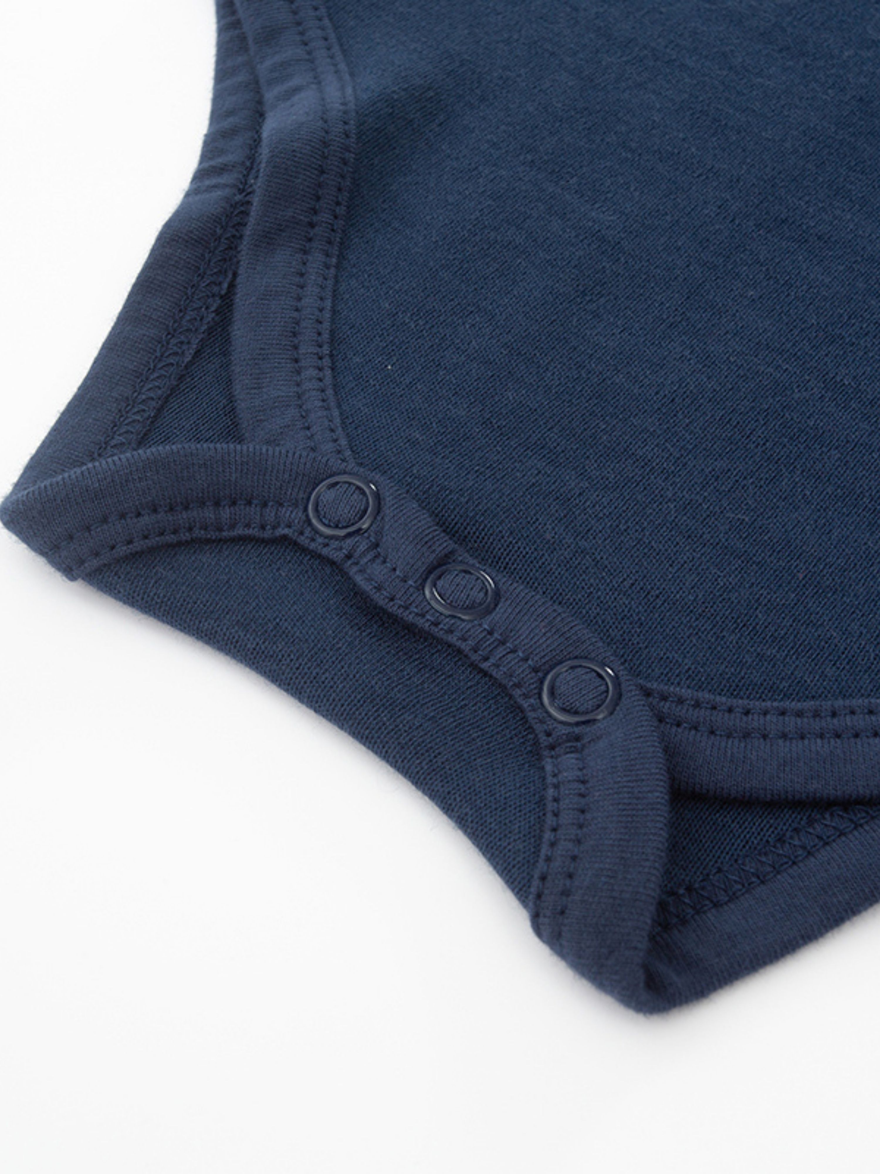 Bergen Merino Bodysuit With Moose Blue