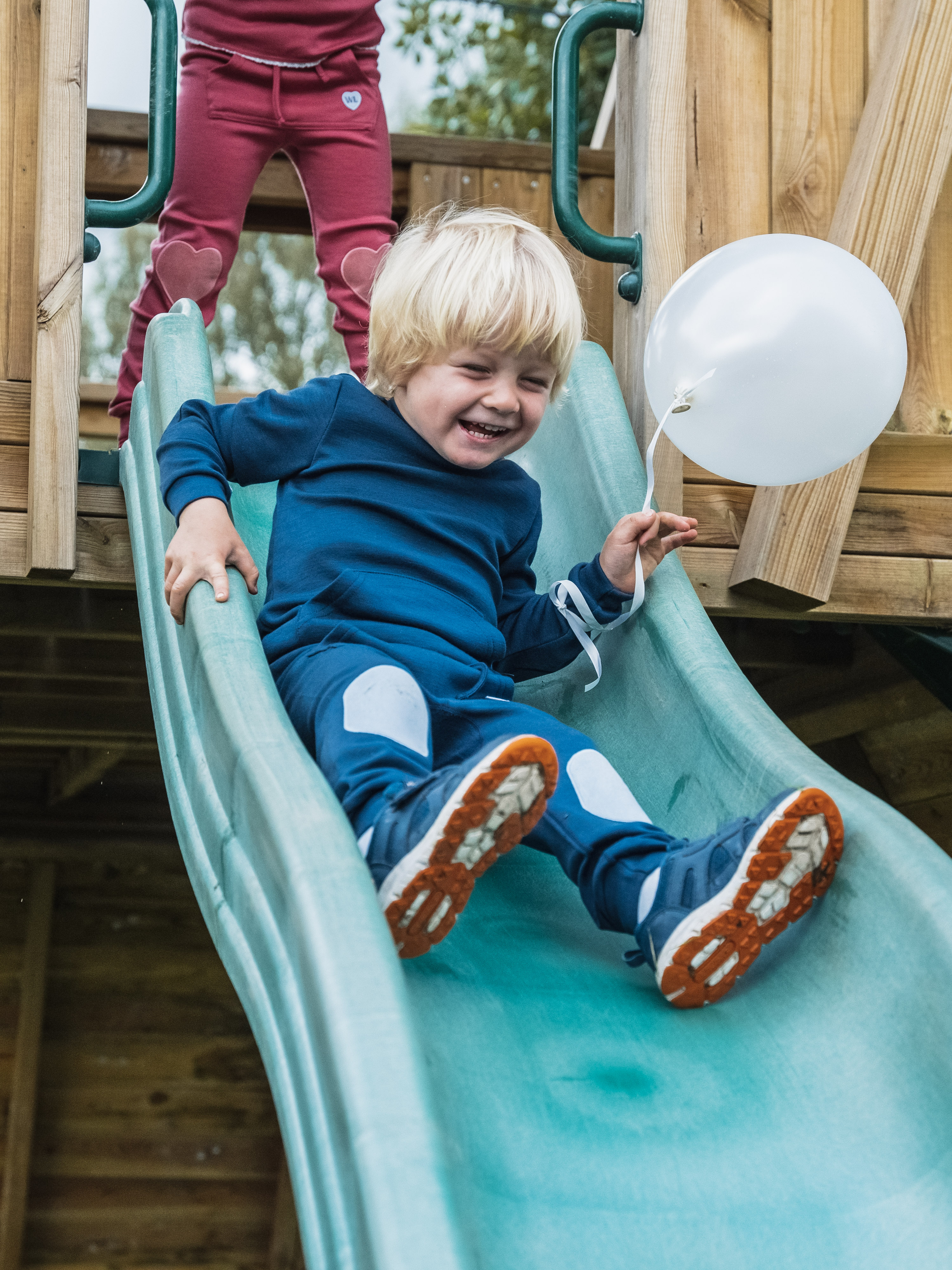 Bergen Merino Trousers With Moose Night Blue