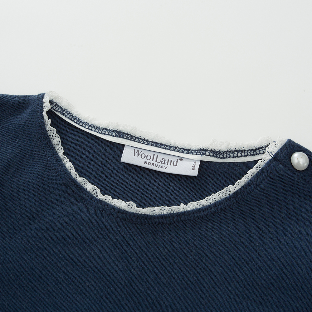 Bergen Merino Top  Night Blue