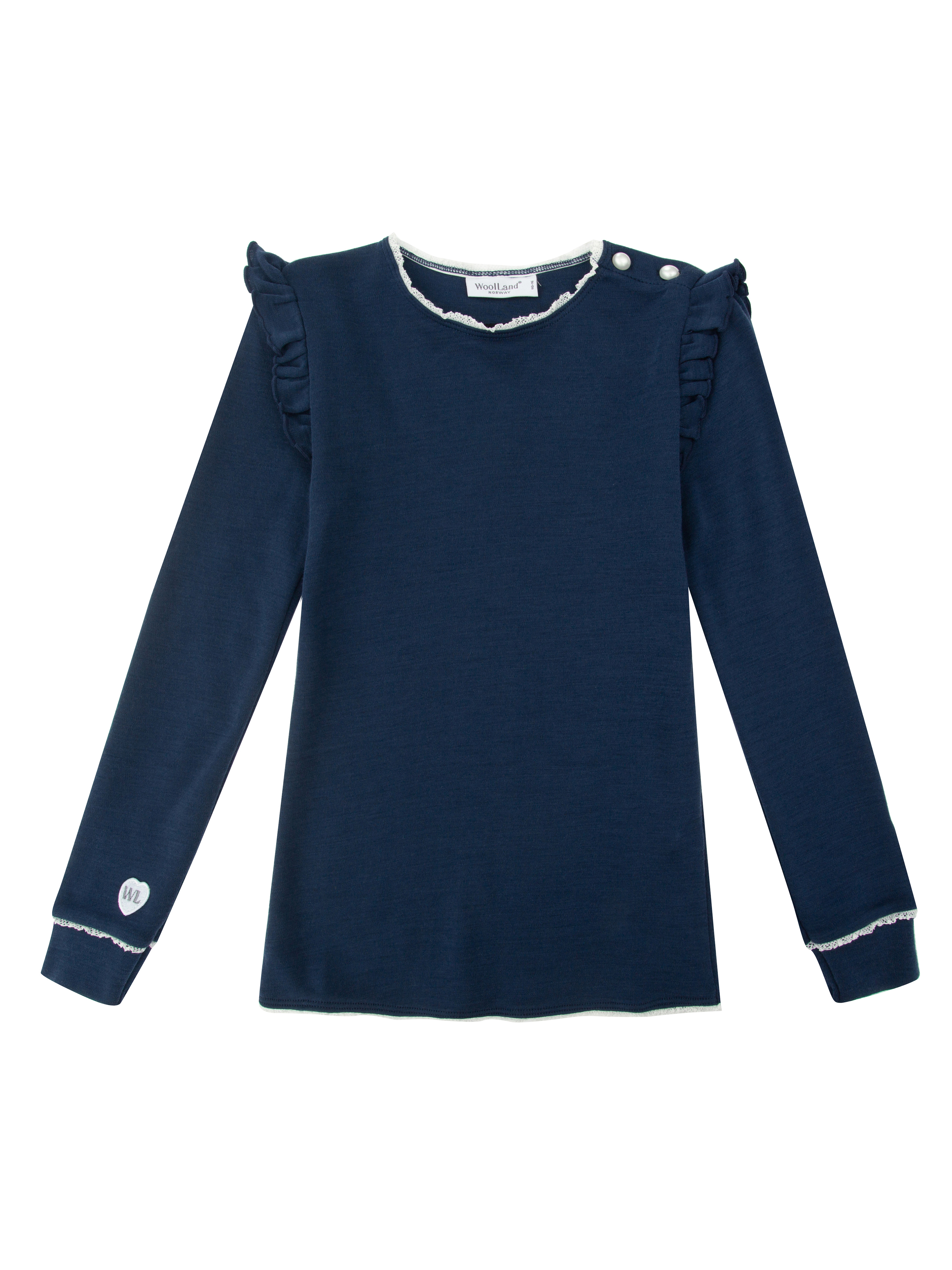 Bergen Merino Top  Night Blue