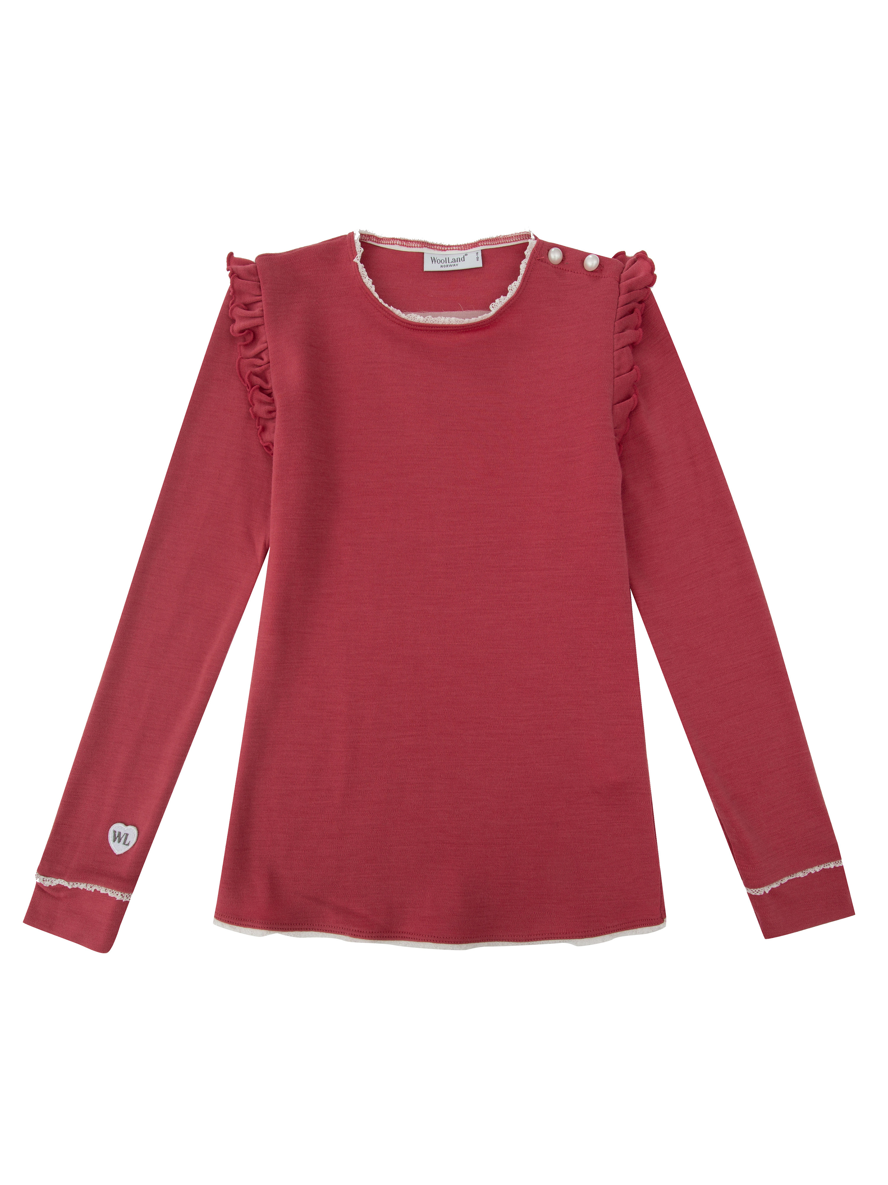 Bergen Merino Top  Strawberry Ice