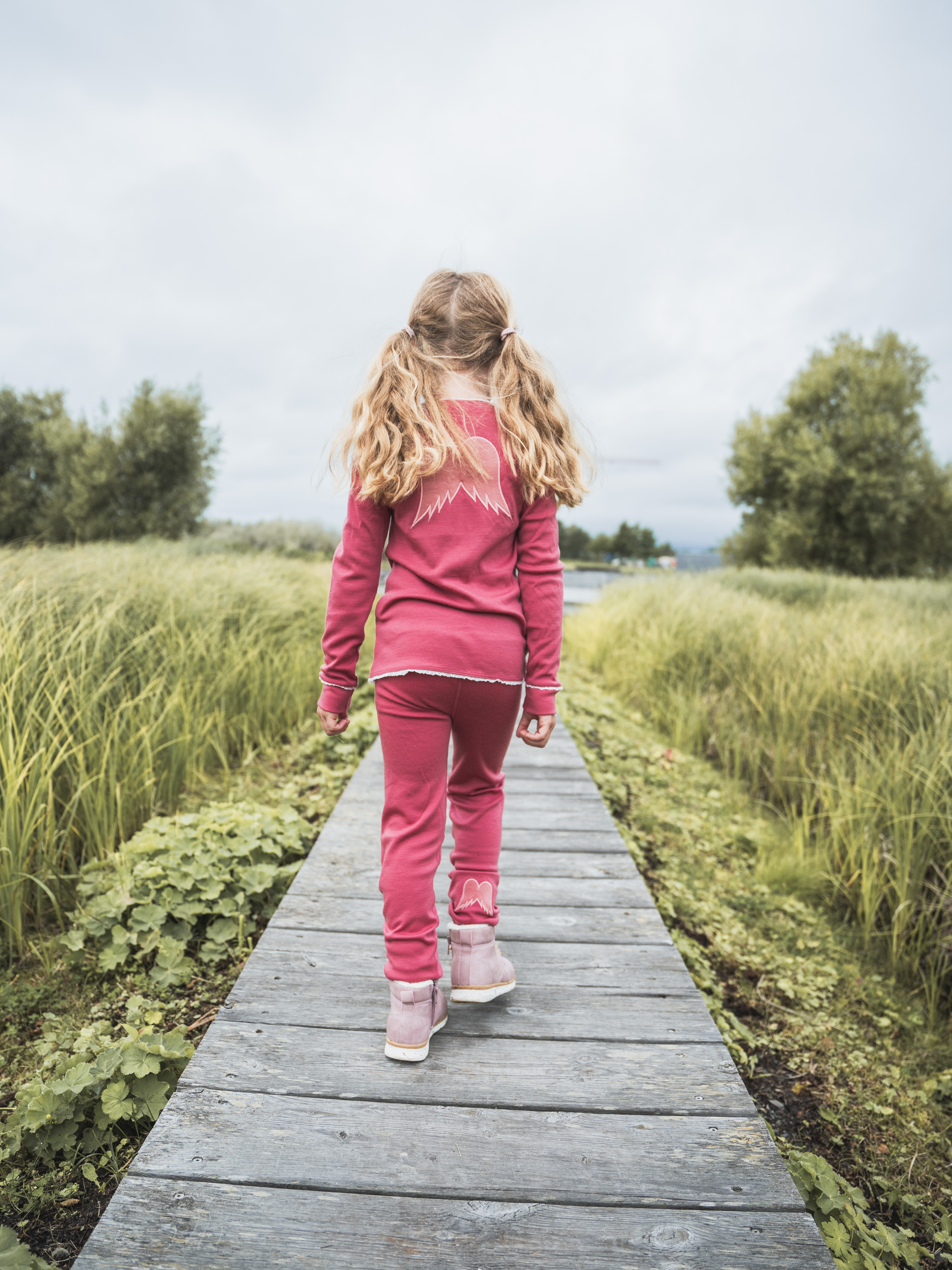 Bergen Merino Top  Strawberry Ice