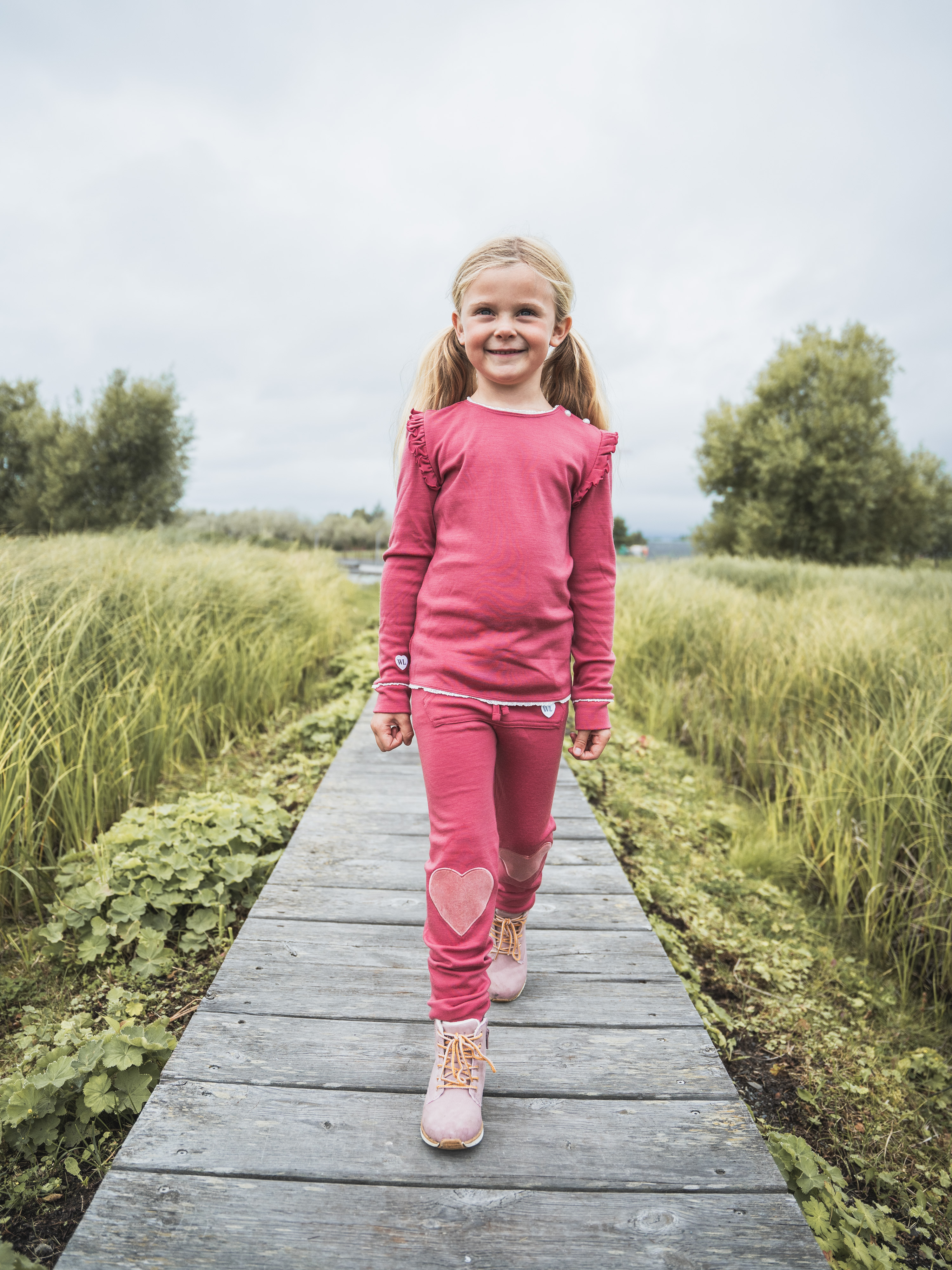 Bergen Merino Top  Strawberry Ice