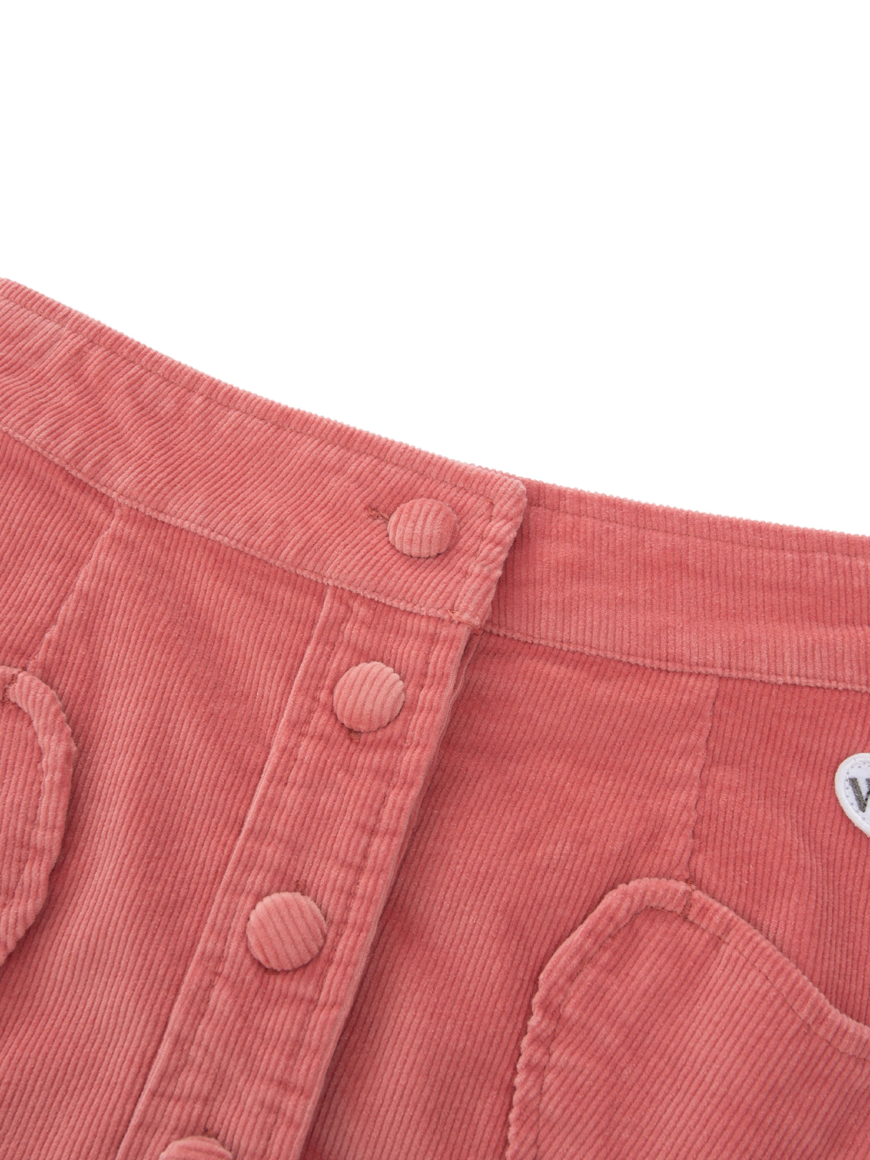 Molde Cord Skirt Strawberry Ice