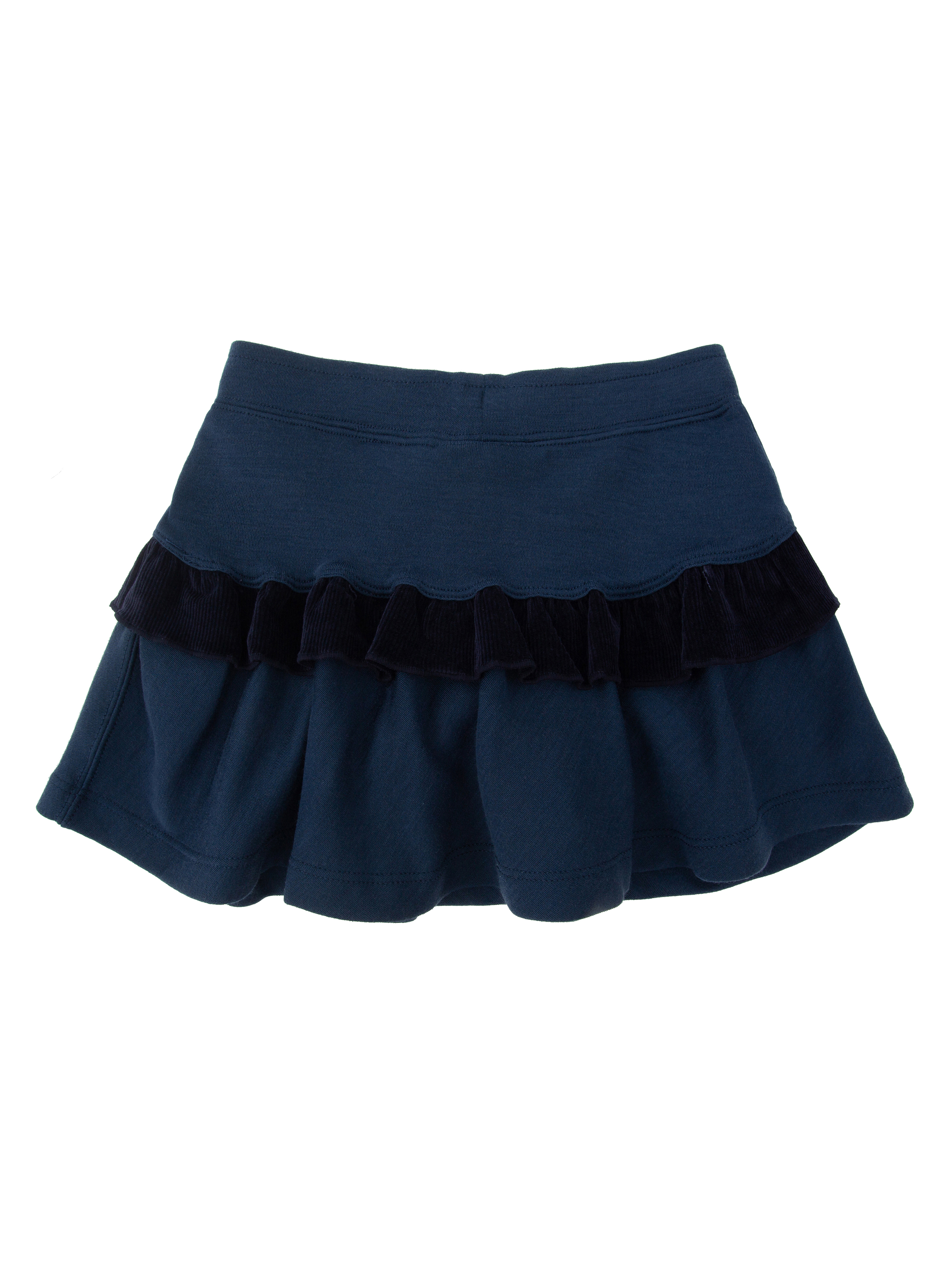 Sandefjord Wool Skirt With Cord Details Night Blue