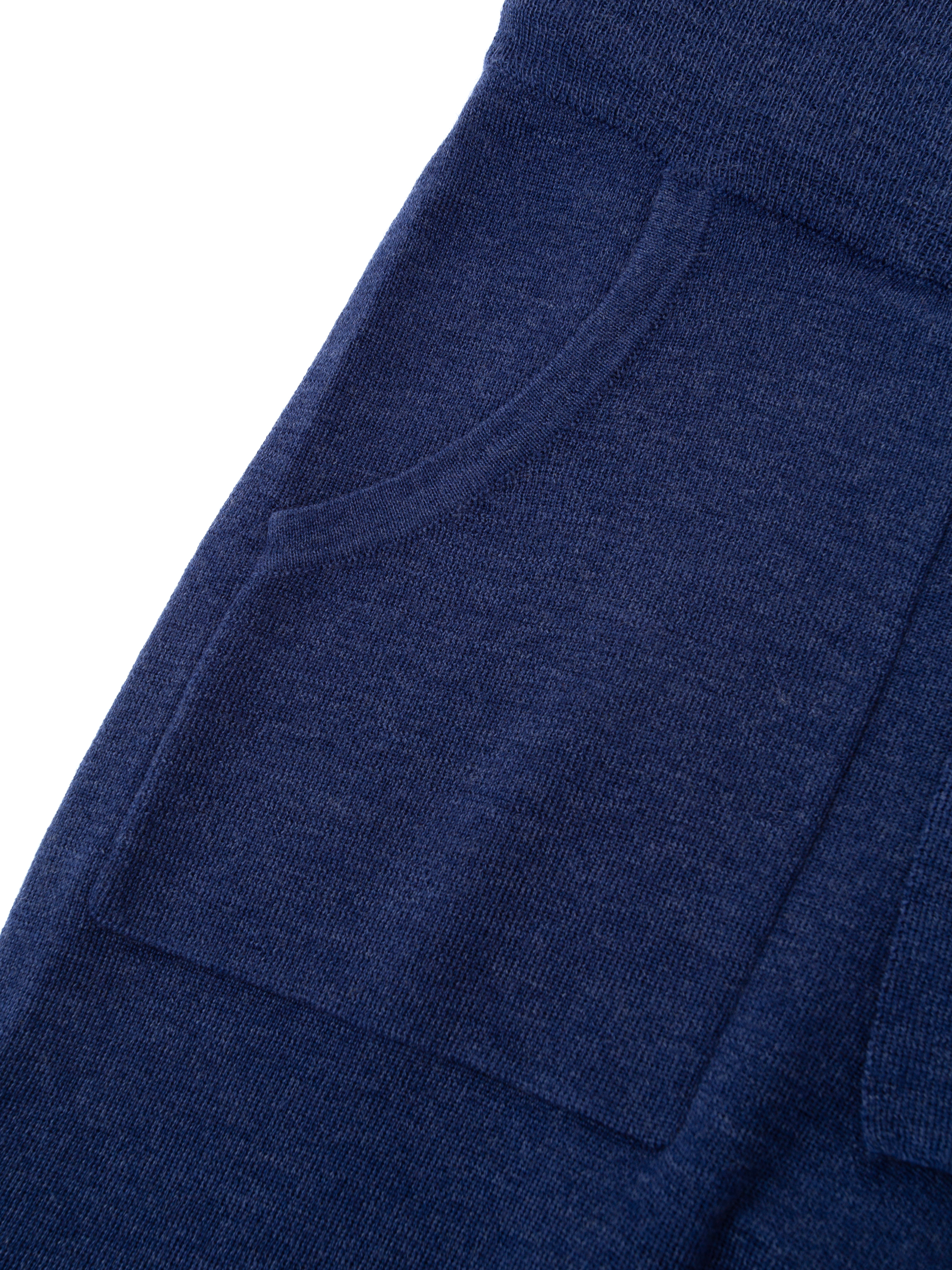 Justatinden Knitted Wool Pants Indigo Blue