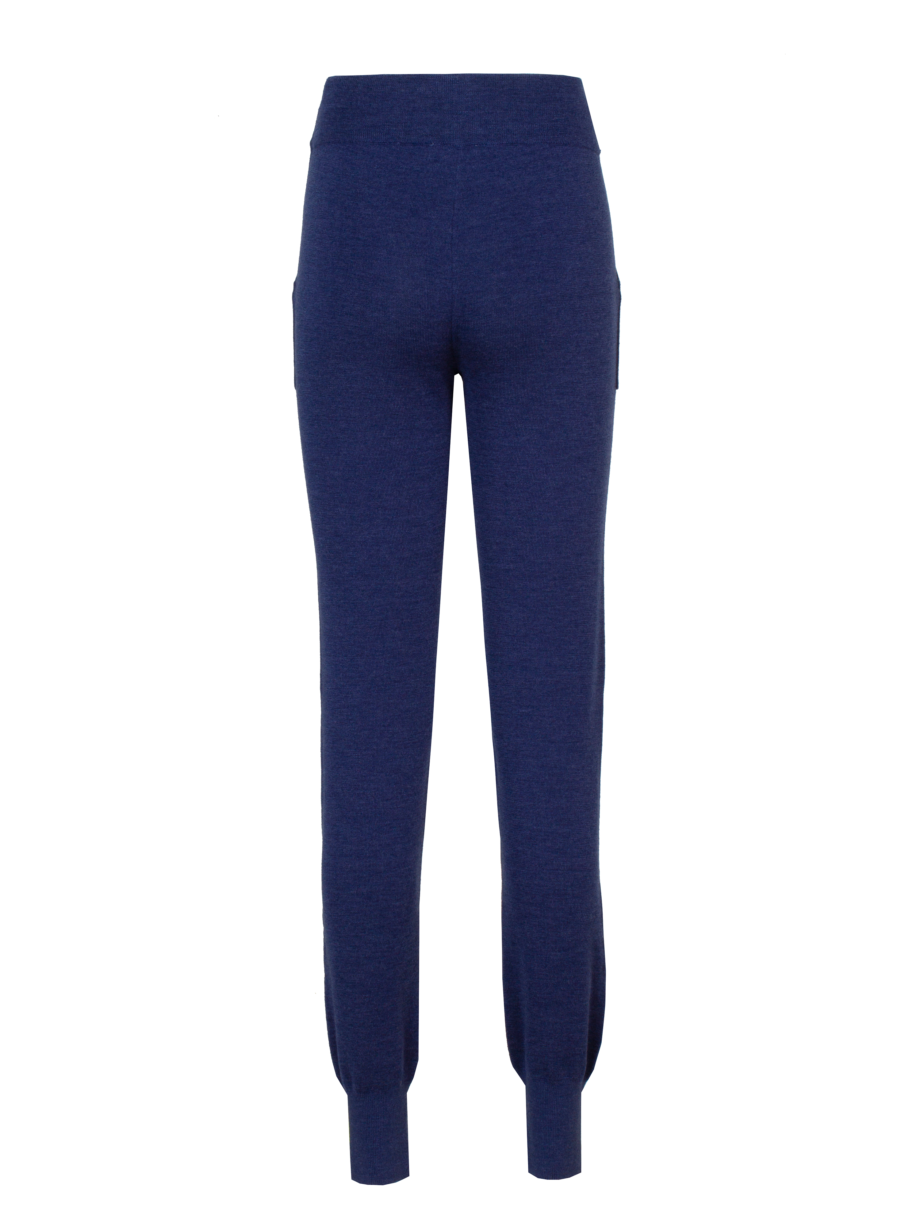Justatinden Knitted Wool Pants Indigo Blue