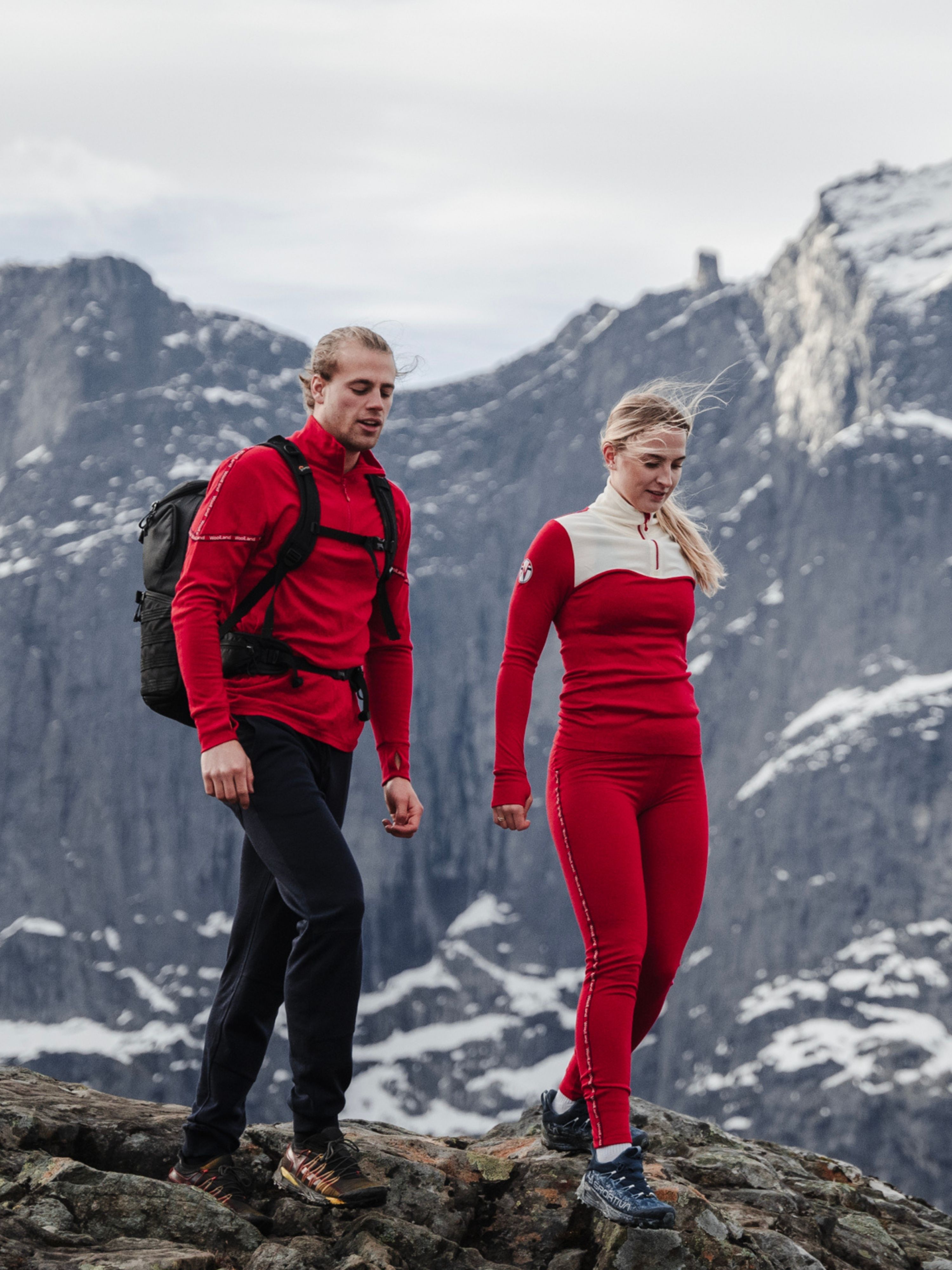 Tyin Merino Tights Red