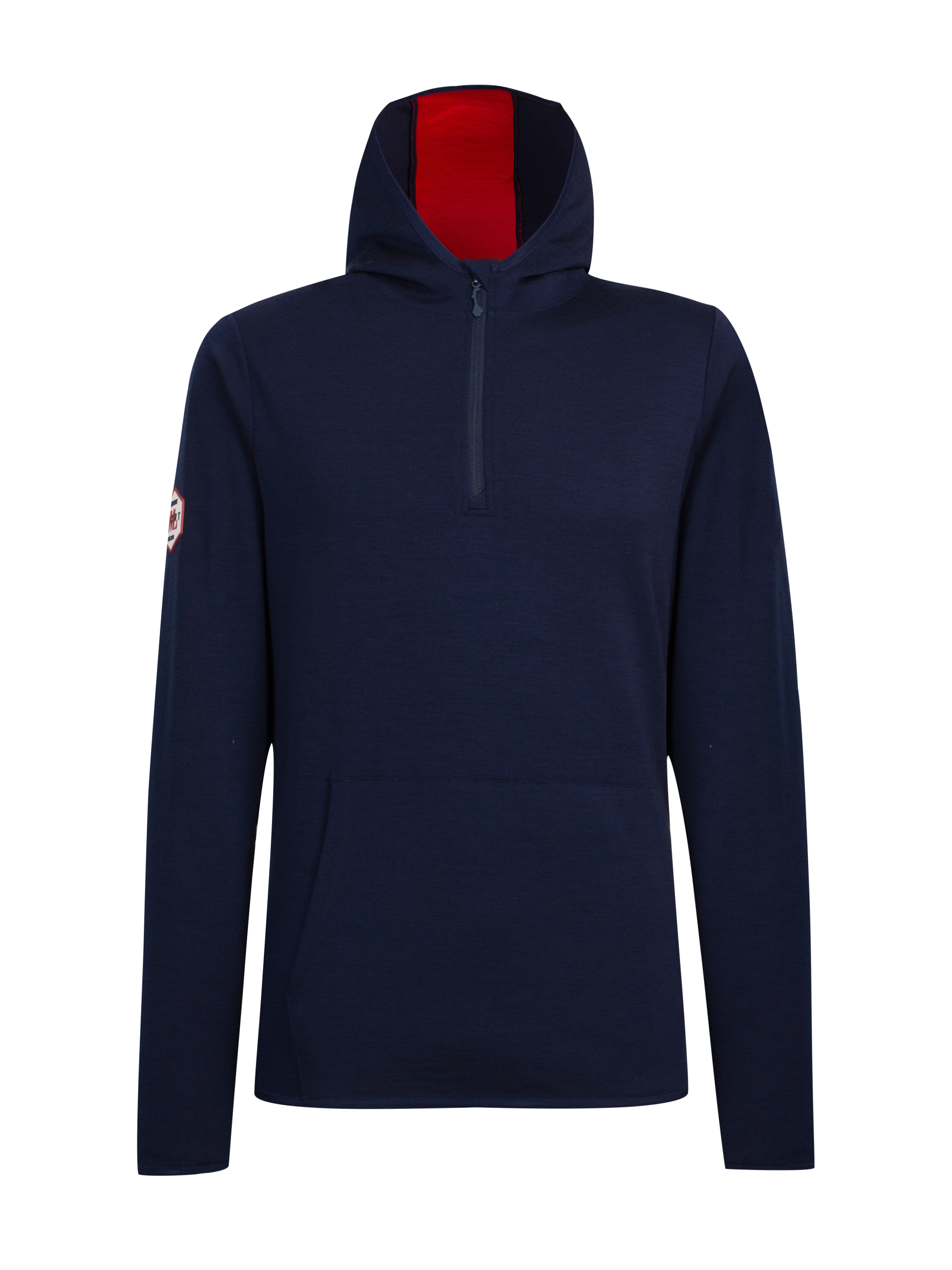 Haukelifjell Wool Top With Hood Blue Ink