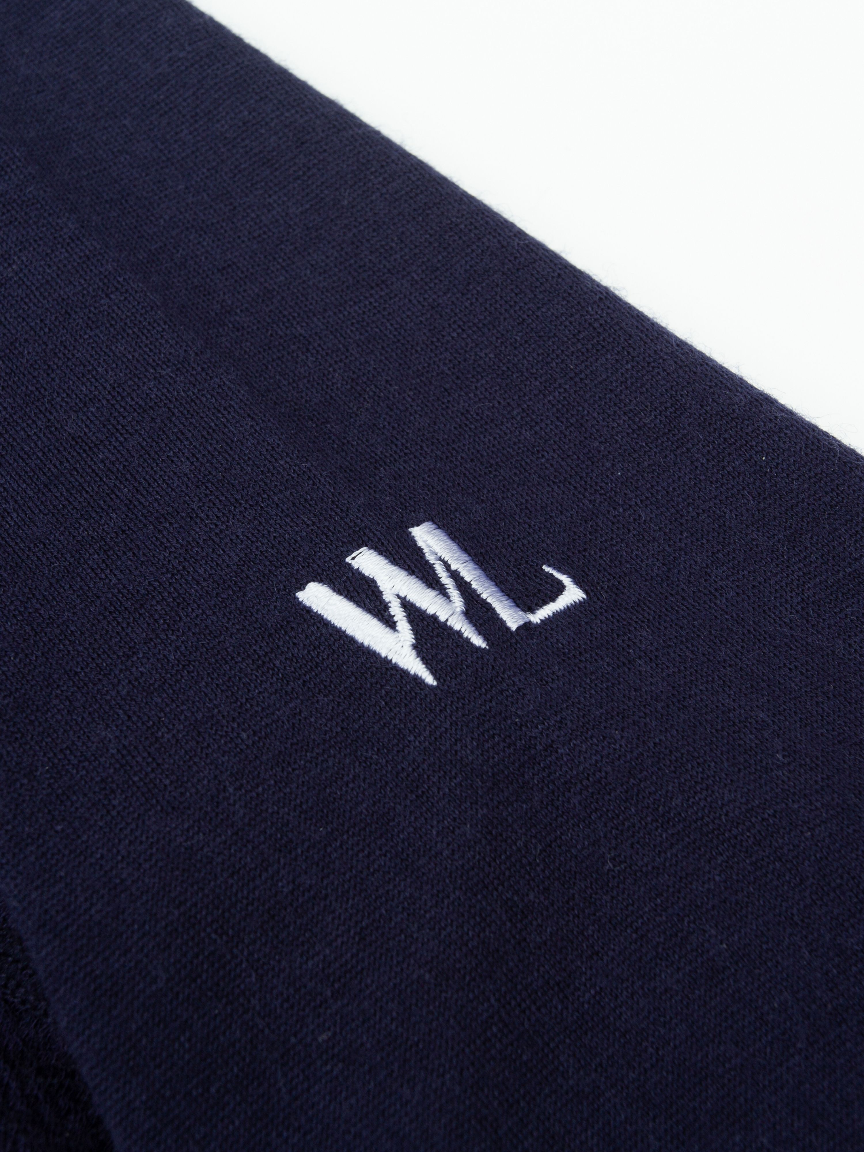 Rena Merino Base Layer Crew Top  Blue