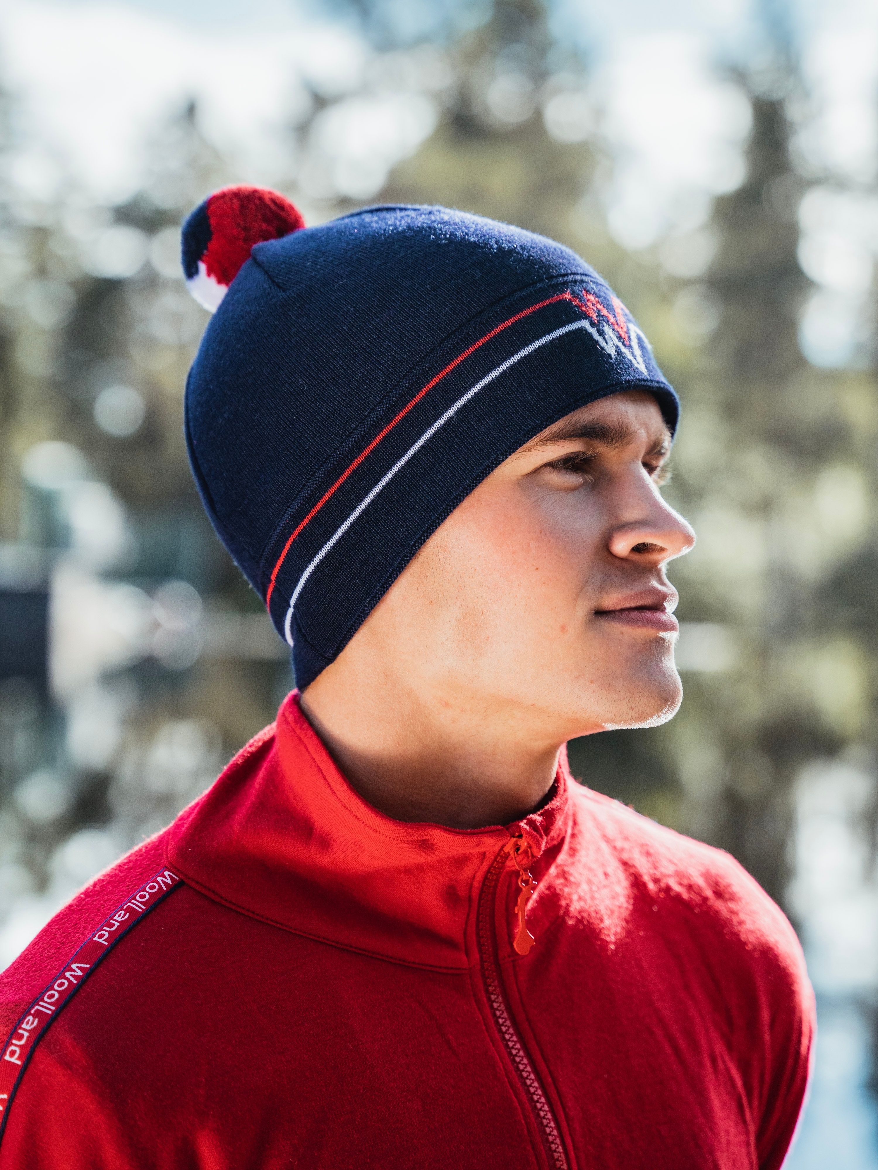 Juvass Knitted Wool Hat Blue Ink