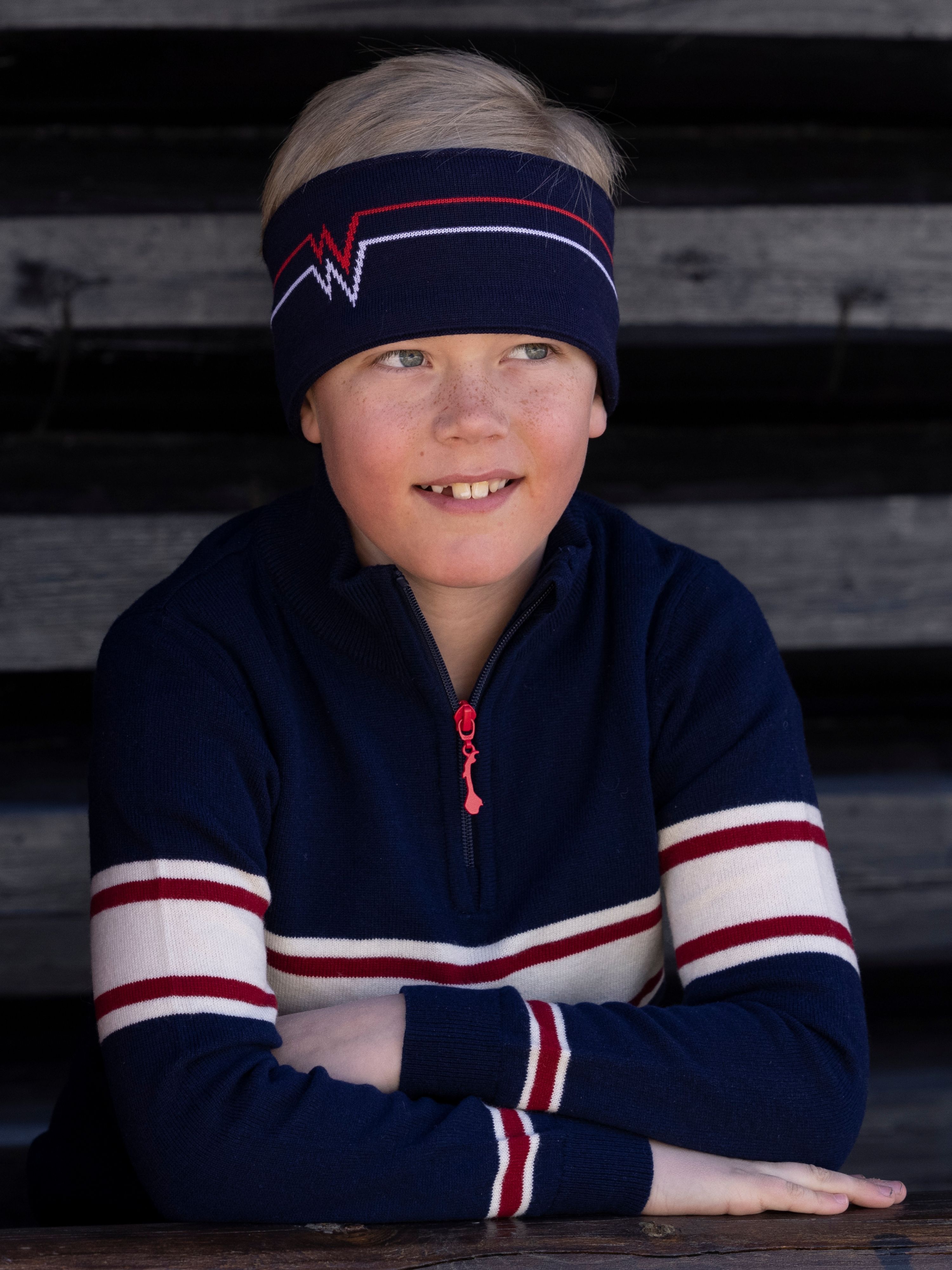 Juvass Knitted Headband Blue Ink