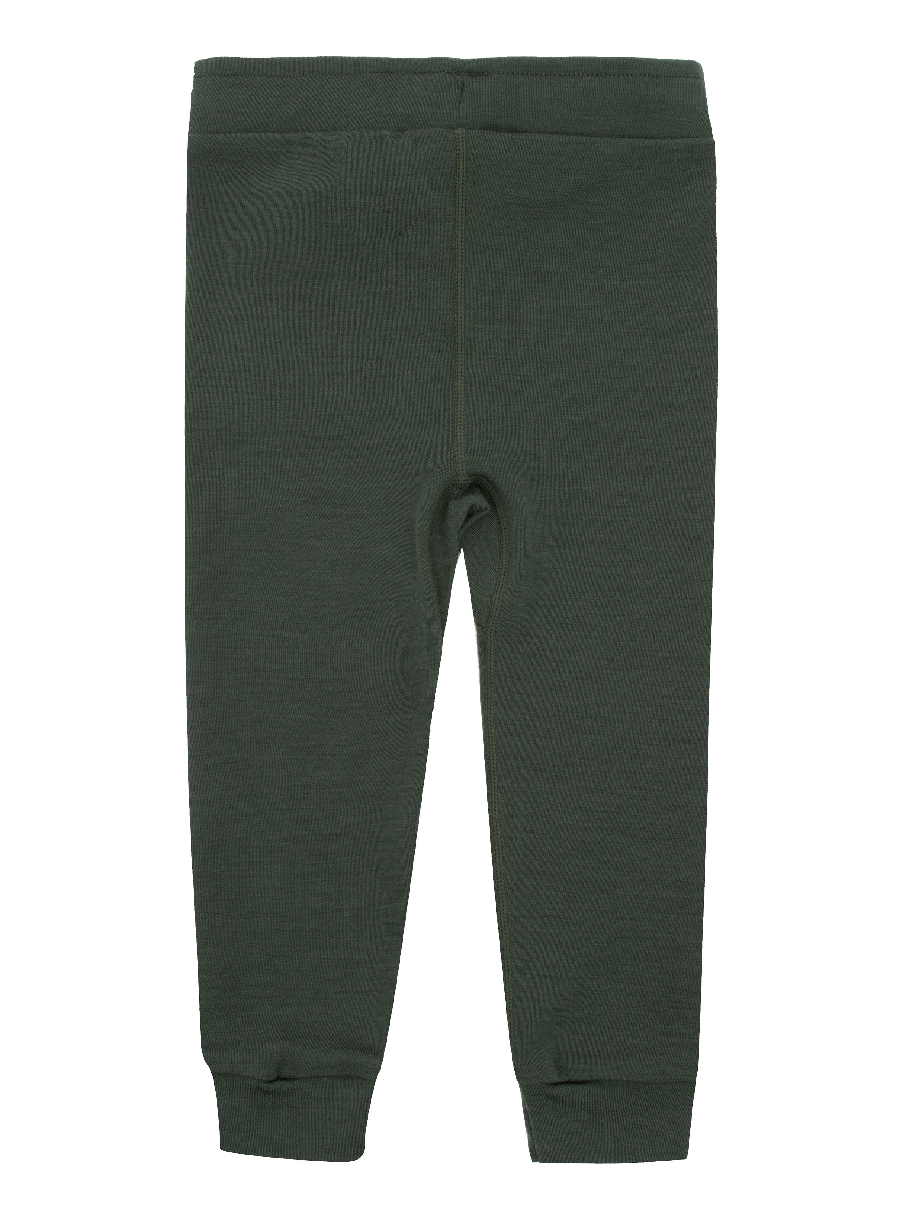 Bergen Merino Trousers With Moose Green