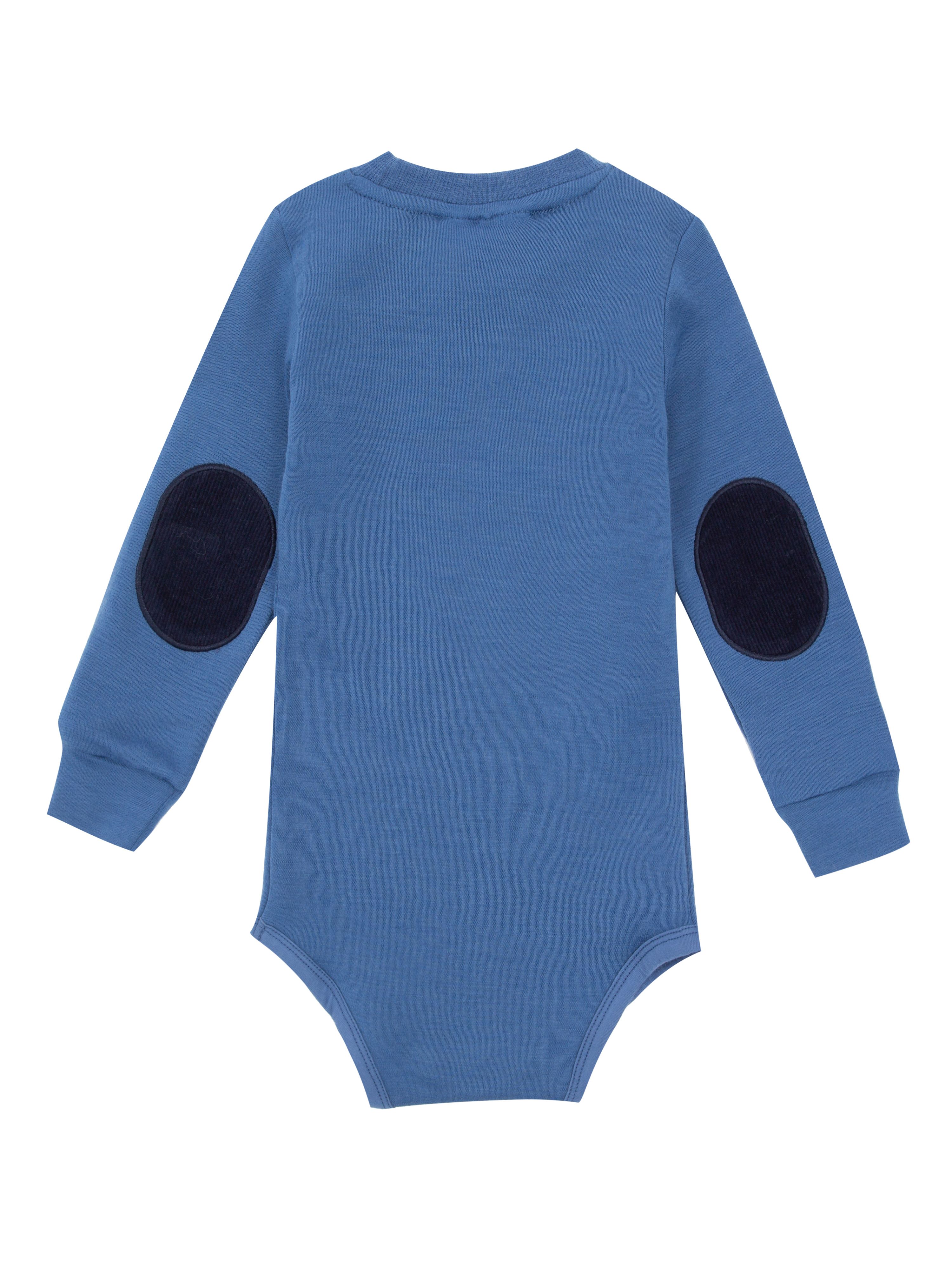 Bergen Merino Bodysuit With Moose Blue Eyes