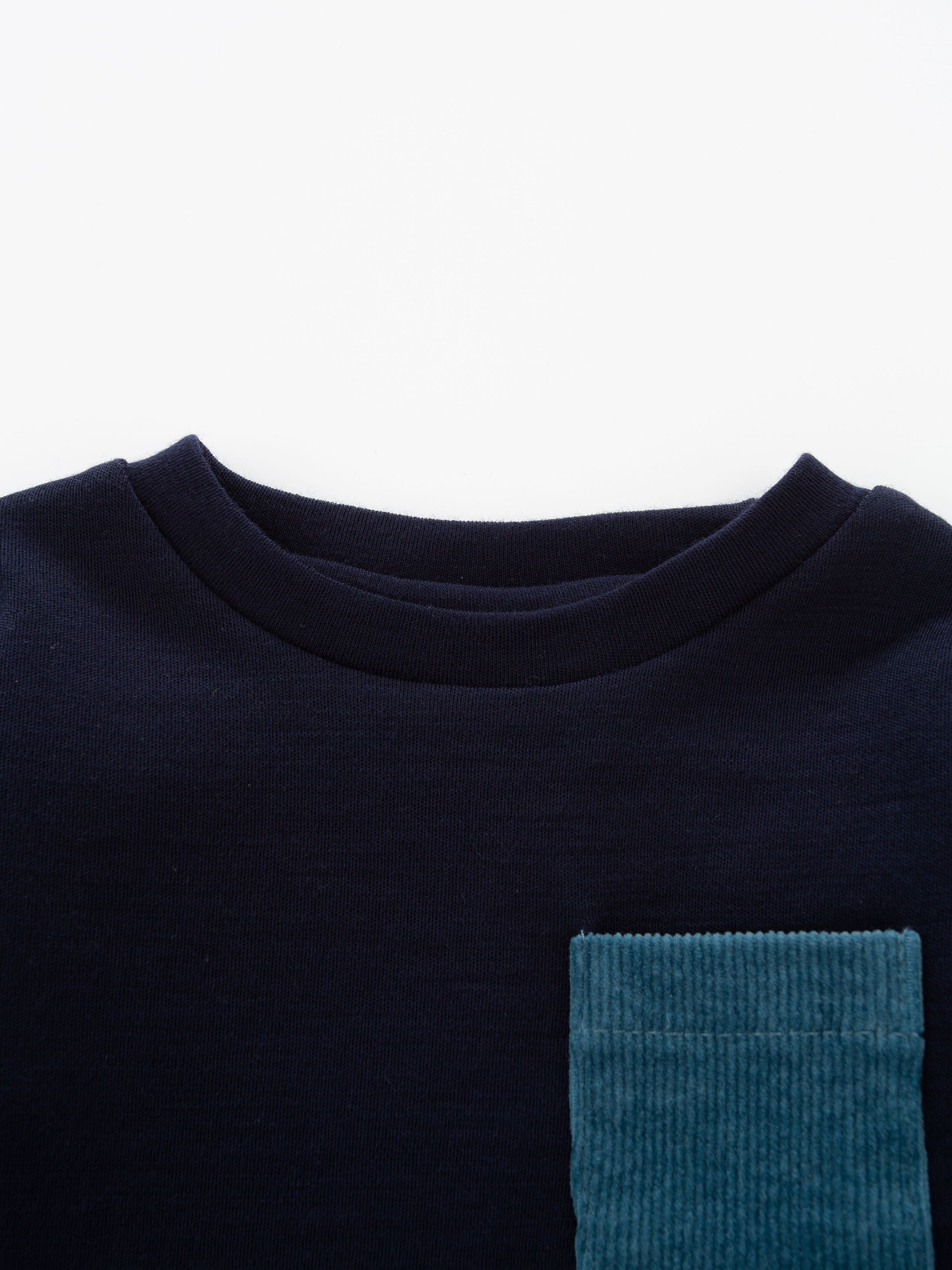 Bergen Merino Bodysuit With Moose Blue Ink