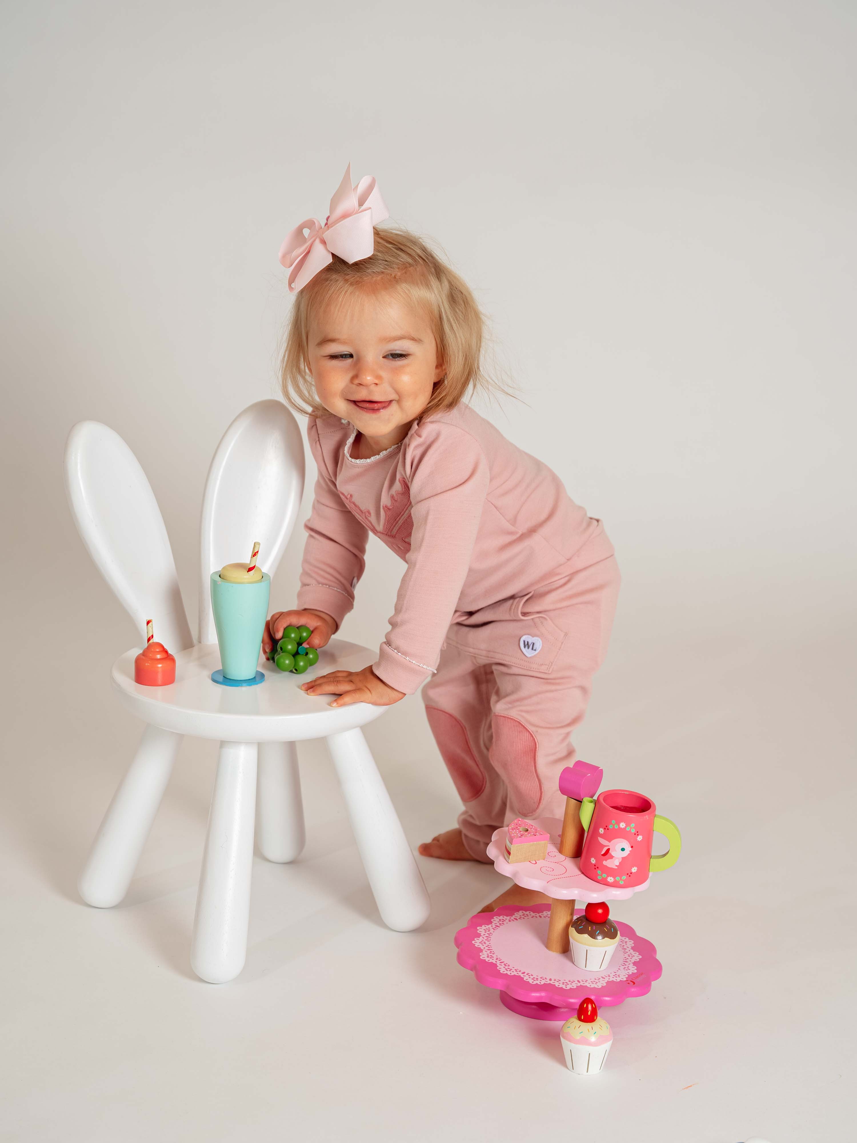 Bergen baby girl pants Old Pink