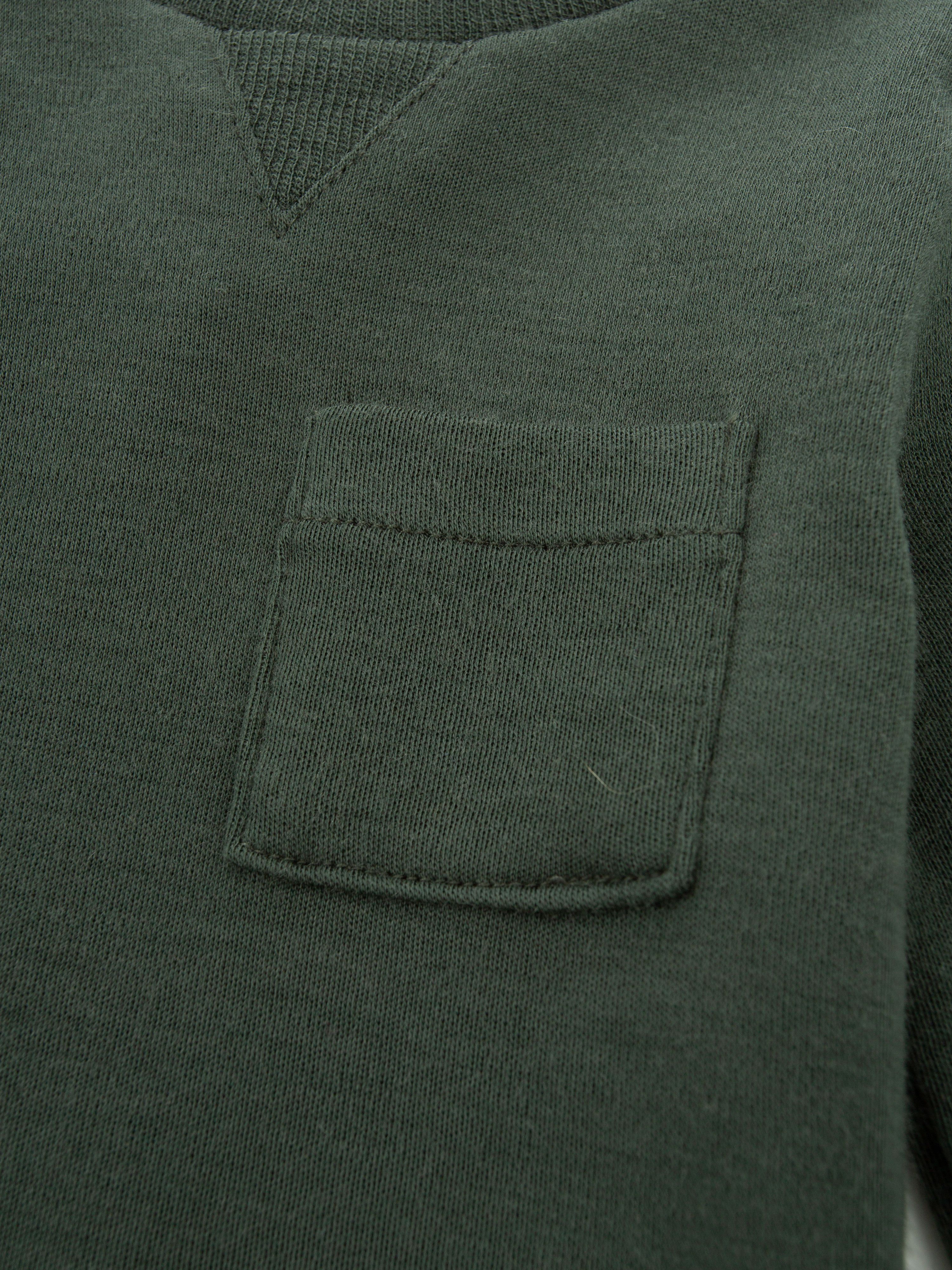 Bergen Merino Bodysuit With Moose Green