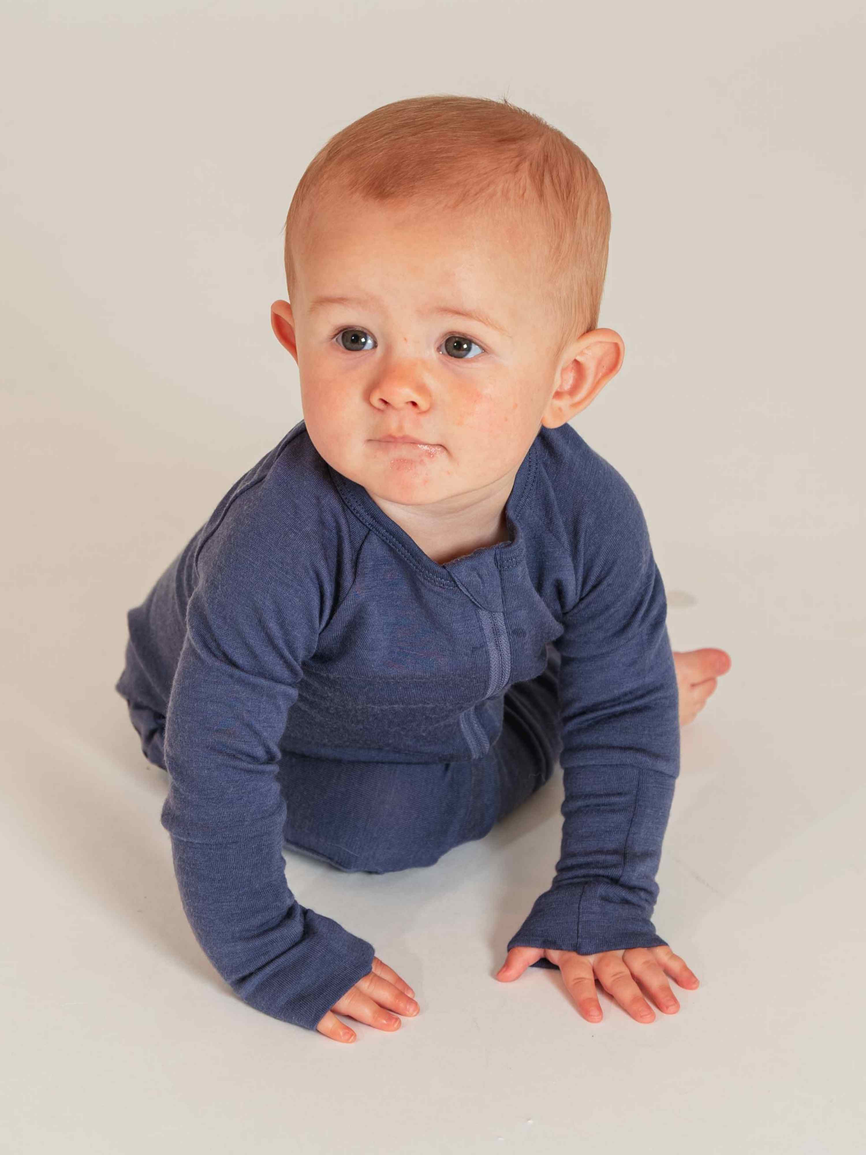 Levanger Merino Pyjamas Stone Blue