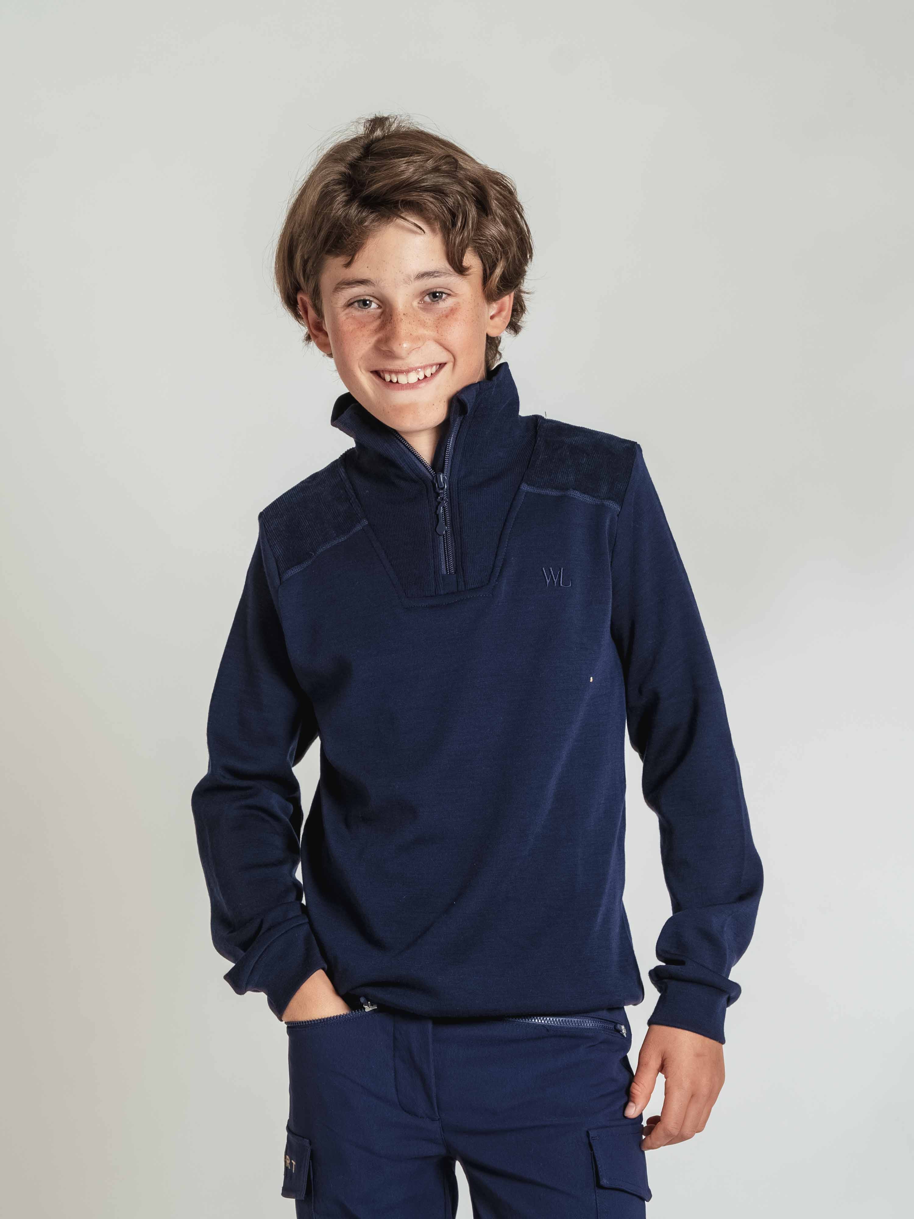 Lakselv Merino Sweater Blue Ink