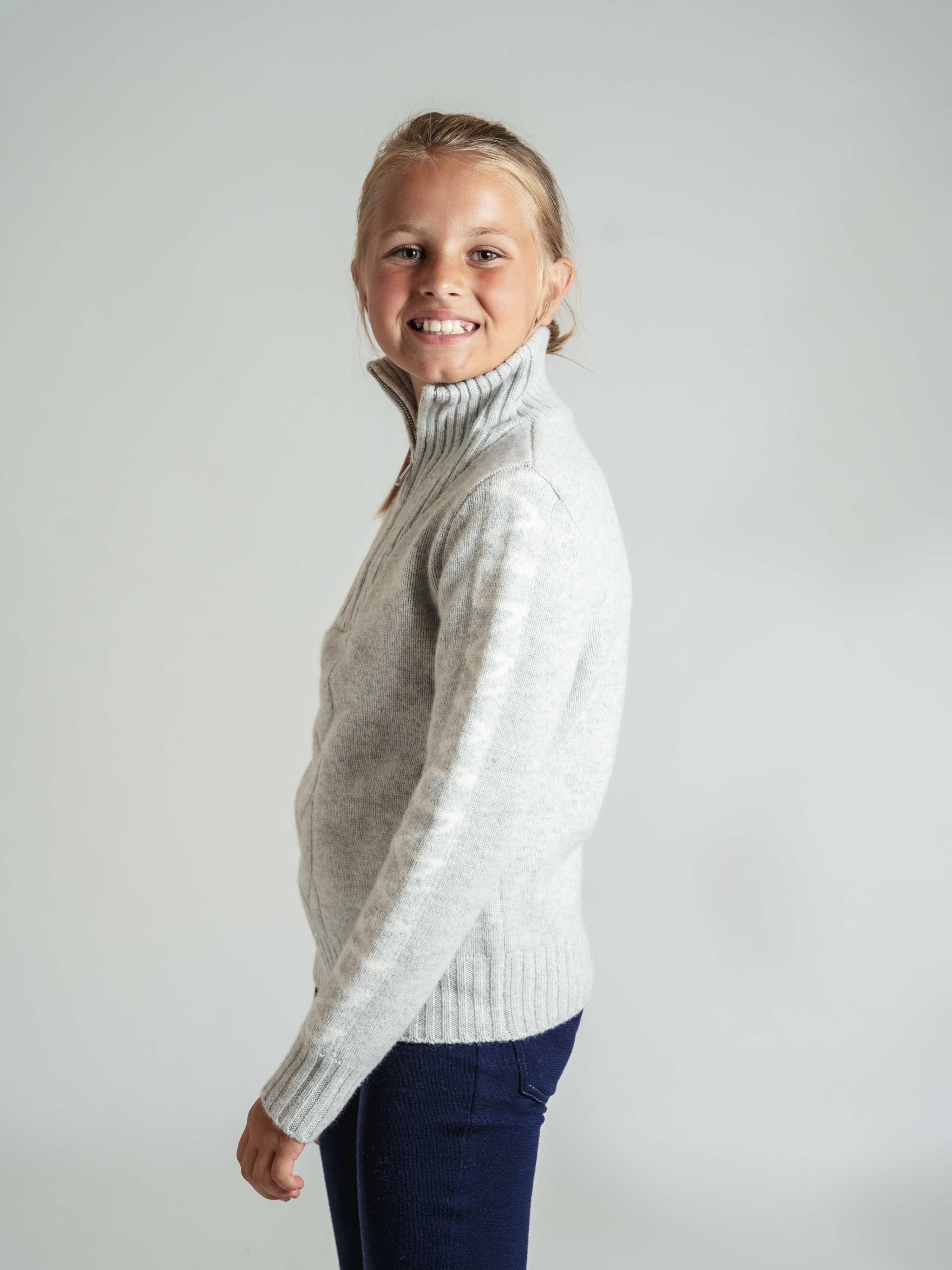 Solsiden Knitted Sweater Light Grey