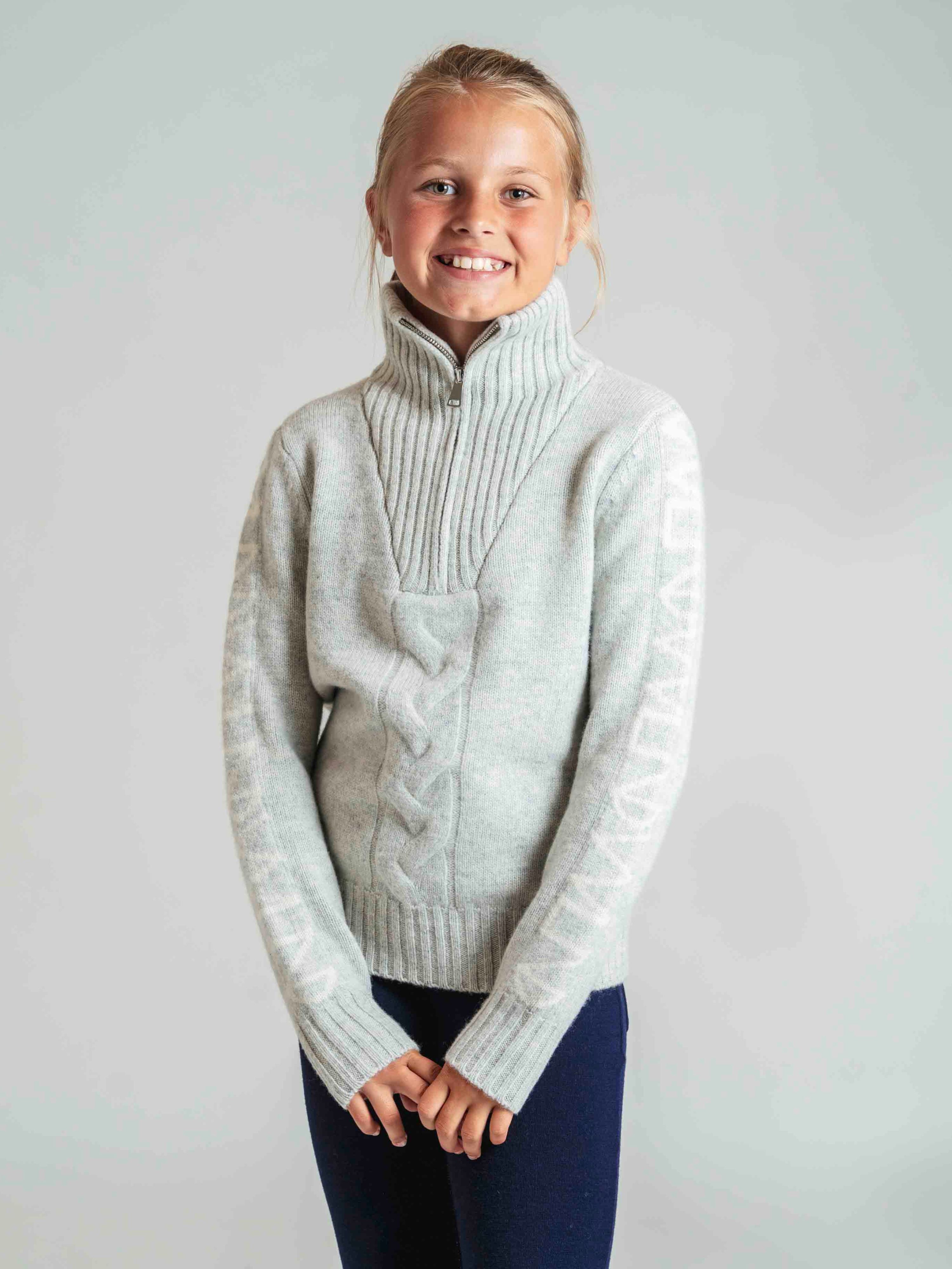 Solsiden Knitted Sweater Light Grey