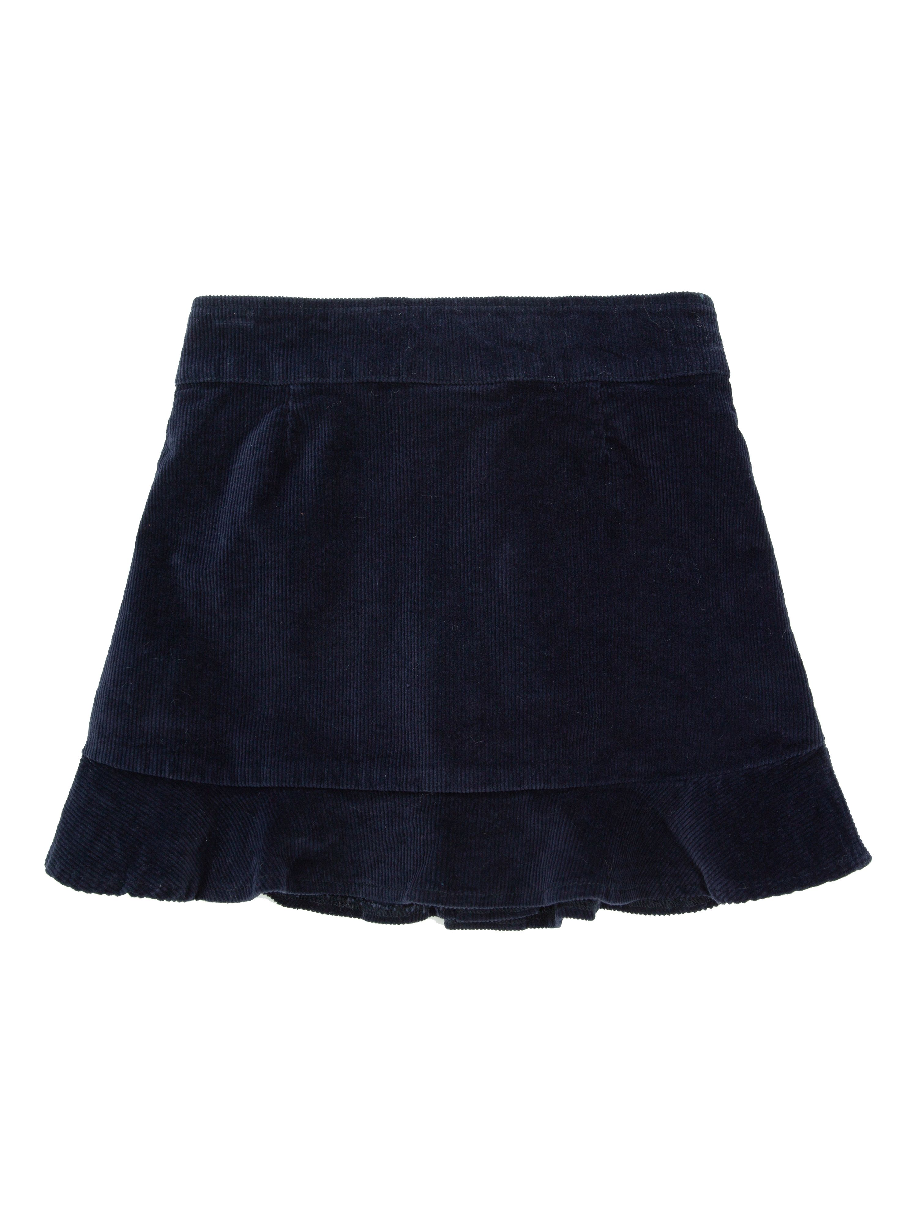 Molde Cord Skirt Blue Ink