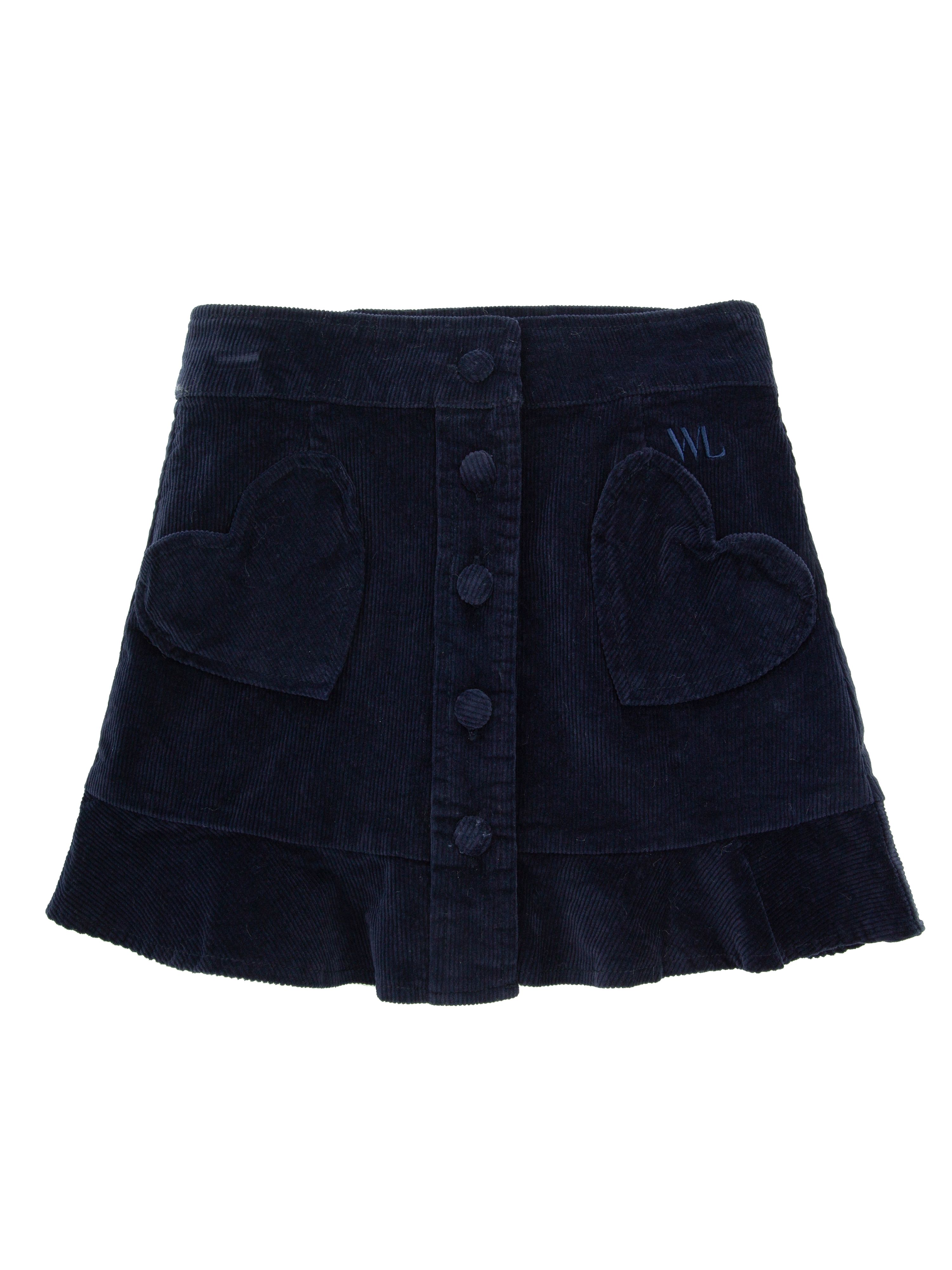 Heart 2024 cord skirt