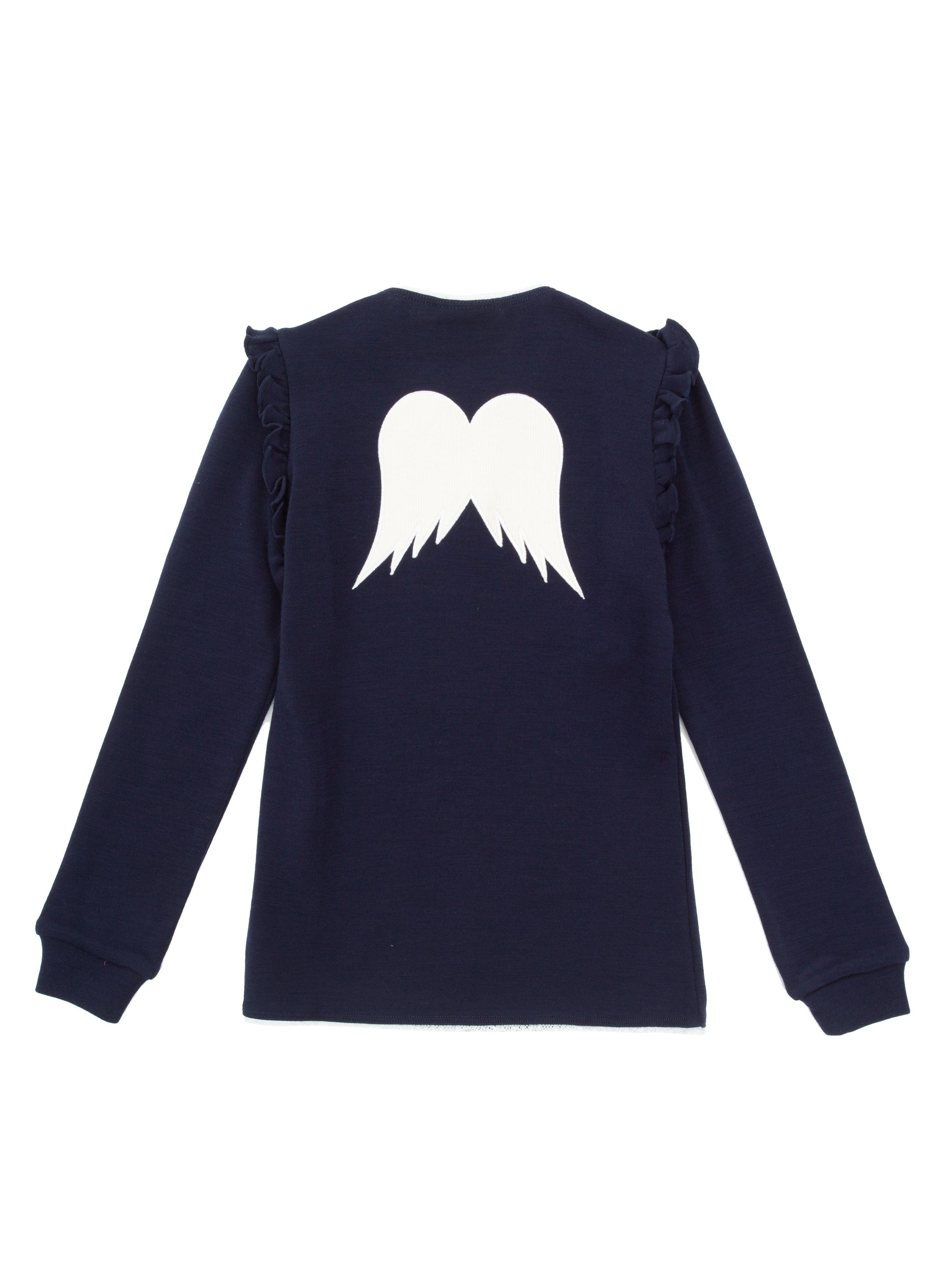 Bergen Merino Top  Blue