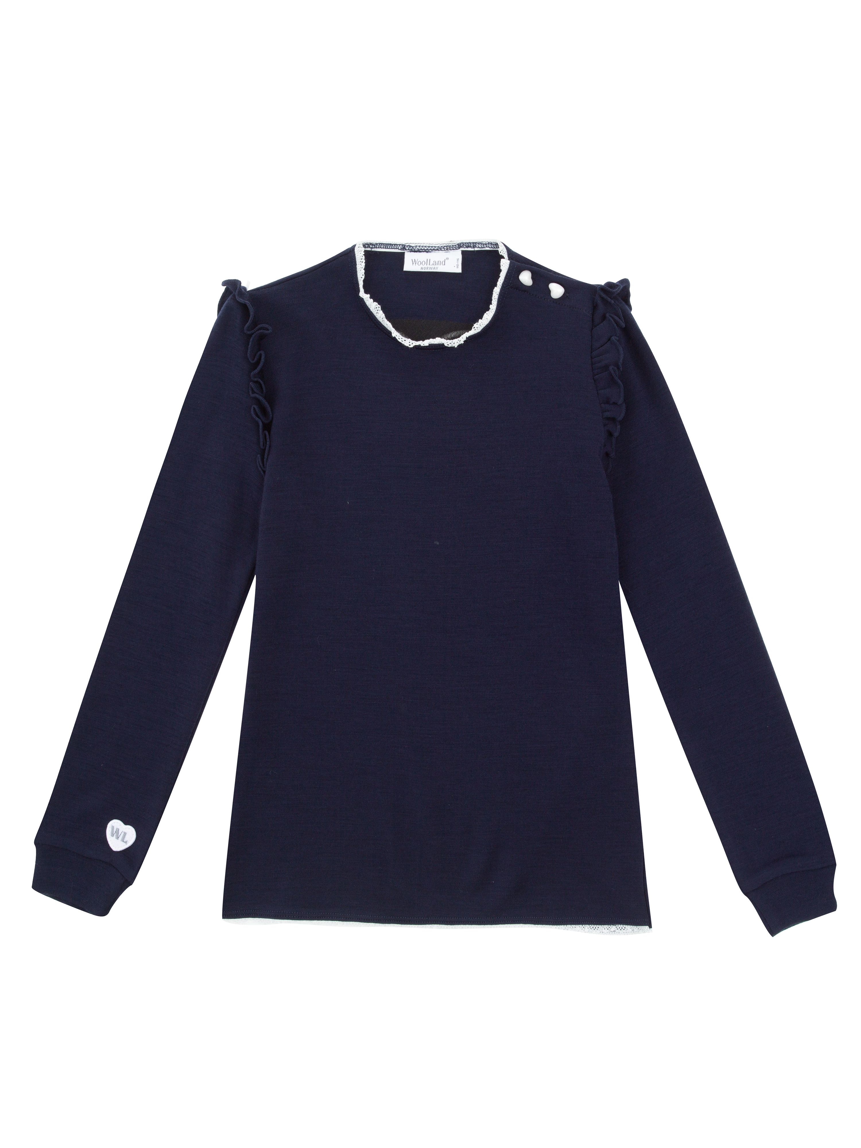Bergen Merino Top  Blue