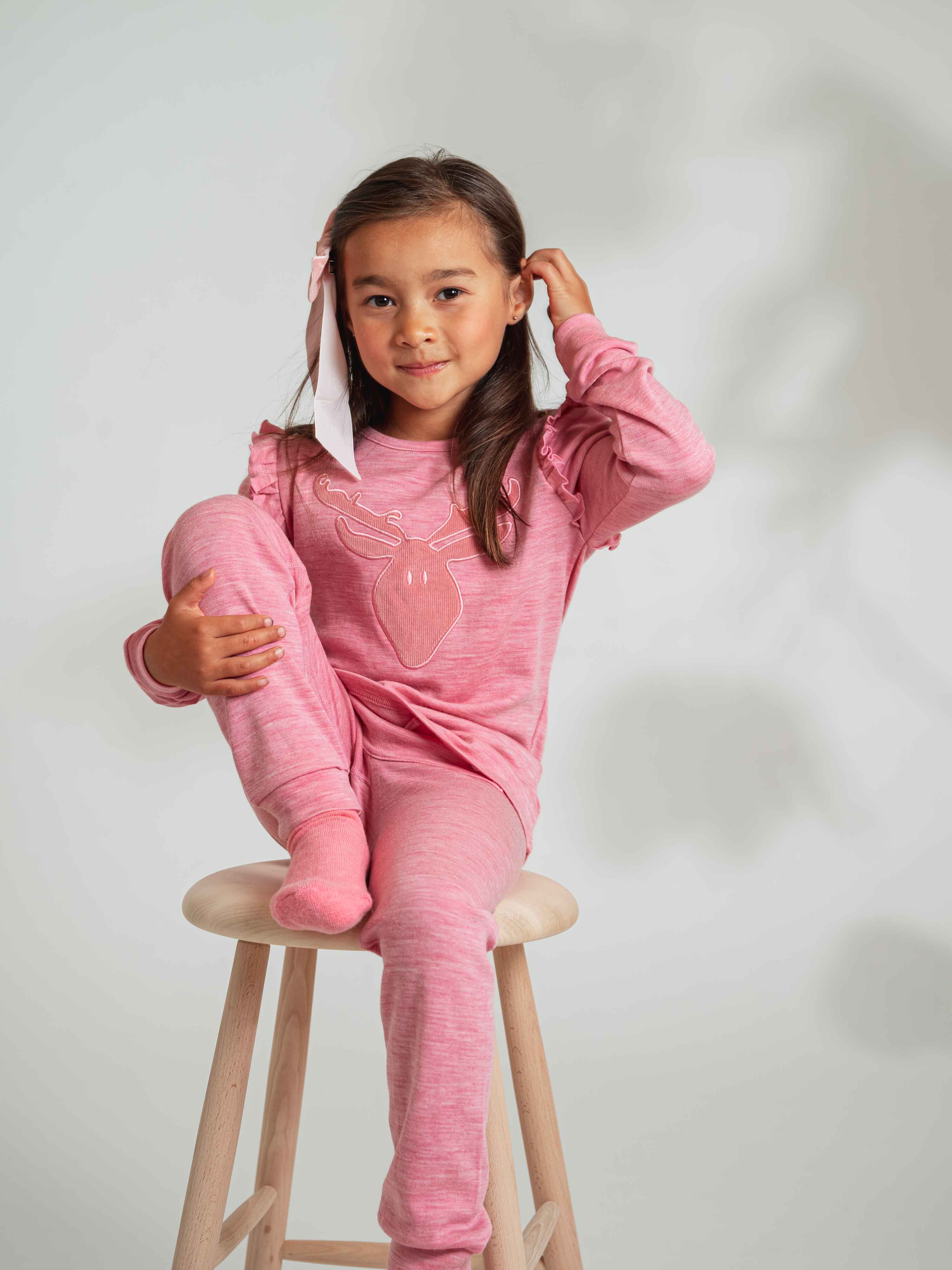 Bergen Merino Top  Rose Blush