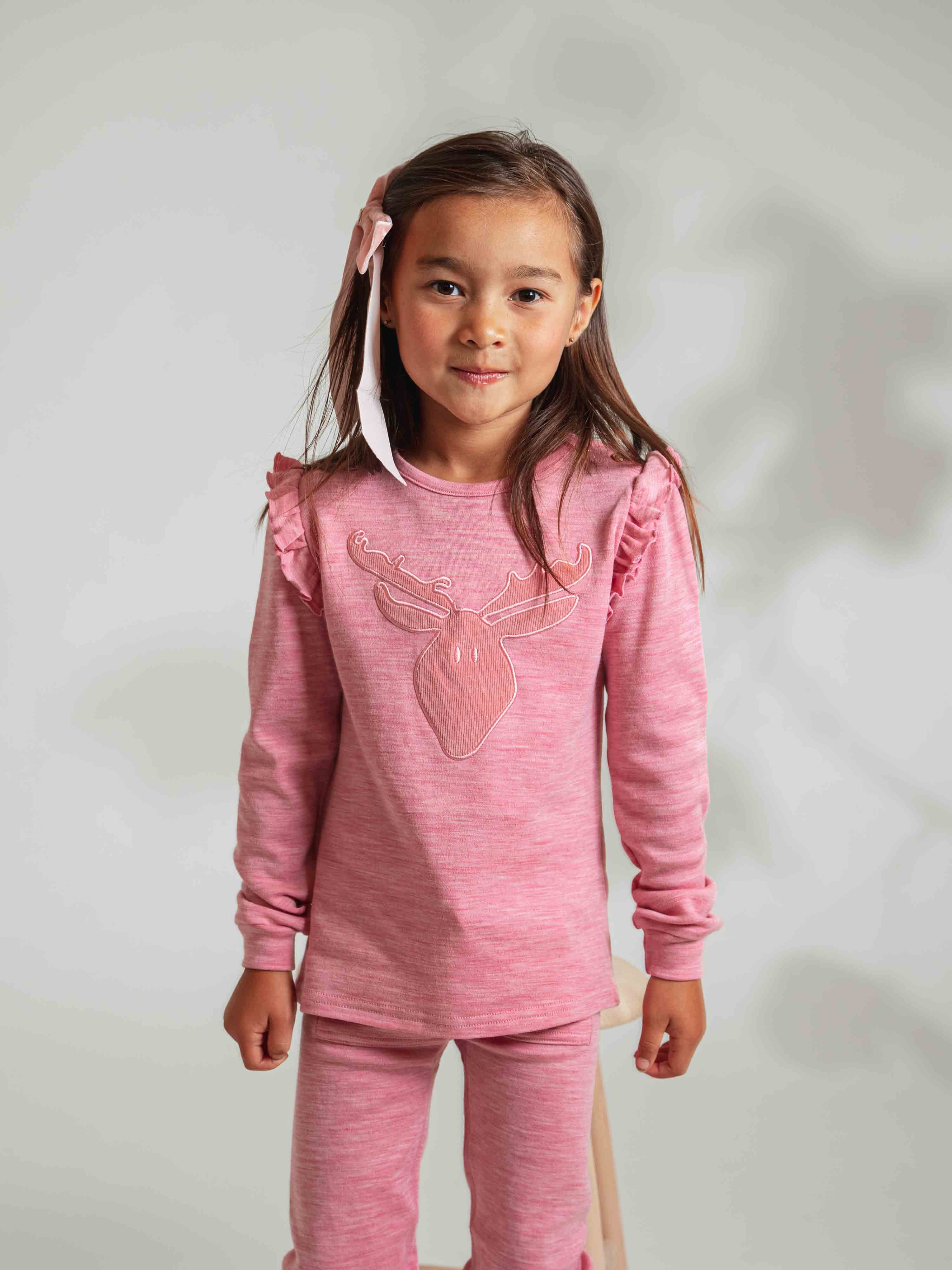 Bergen Merino Top  Rose Blush