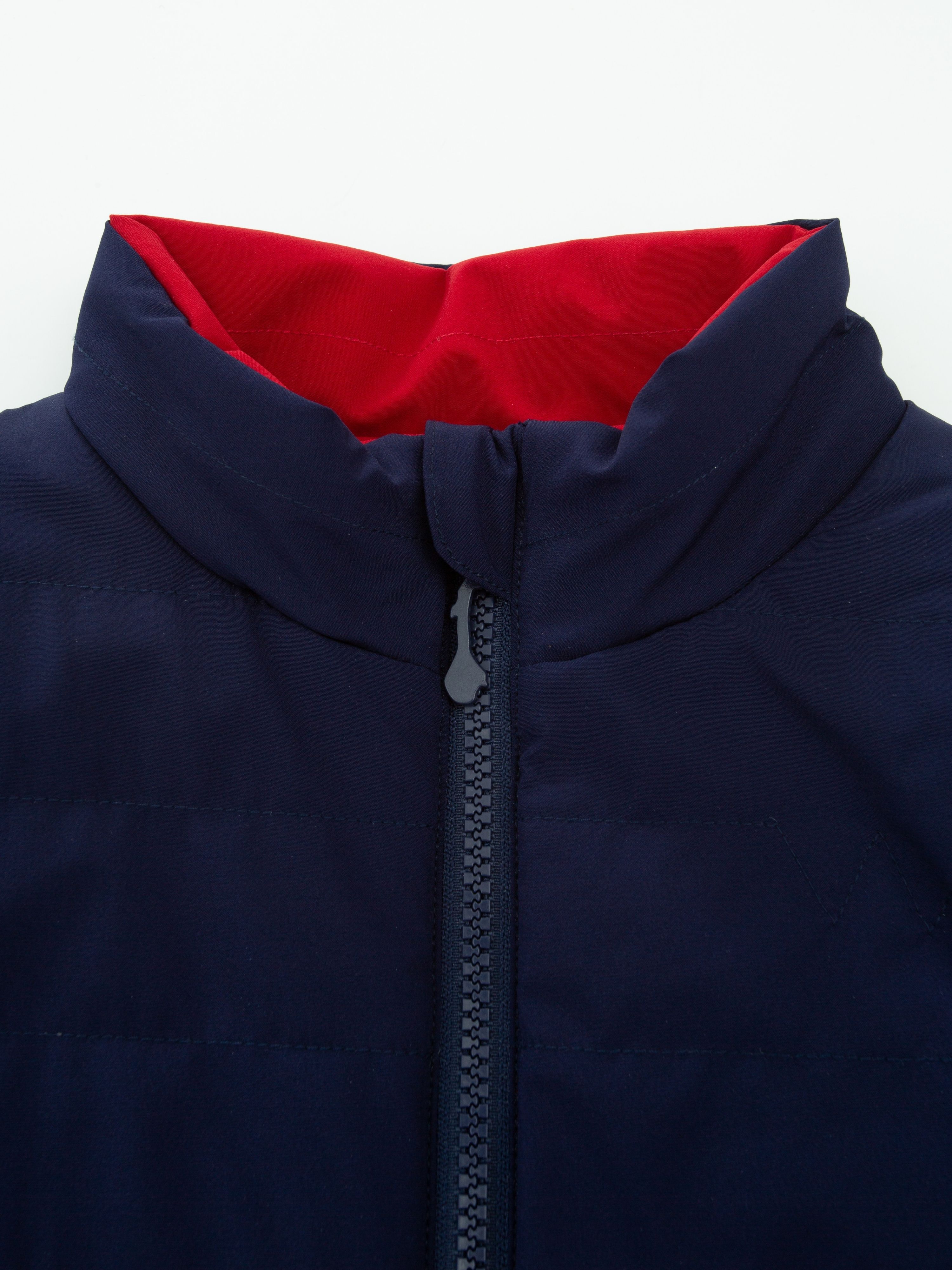 Kongsvinger Vest Reversible Blue Ink/Chili