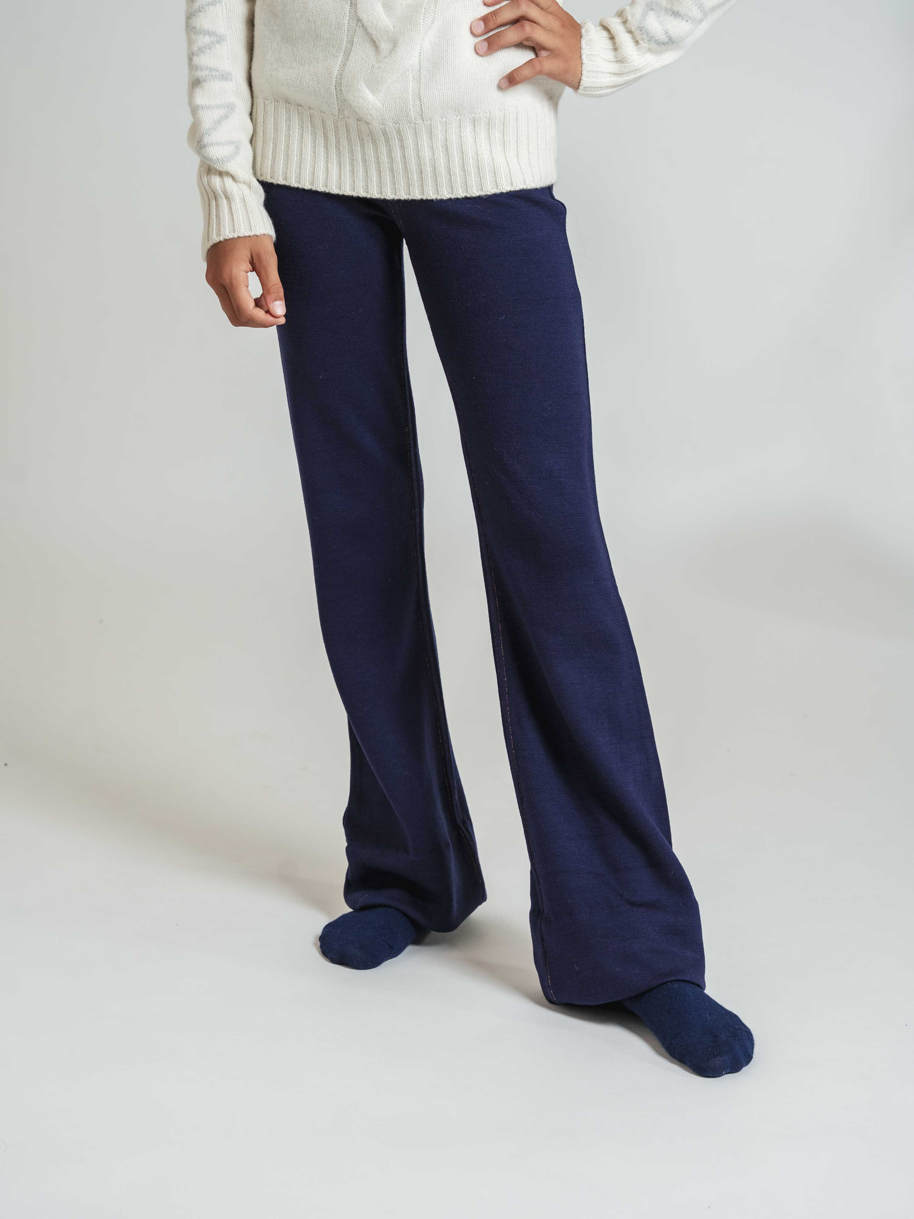 Svalbard Merino Jeans Flare Blue