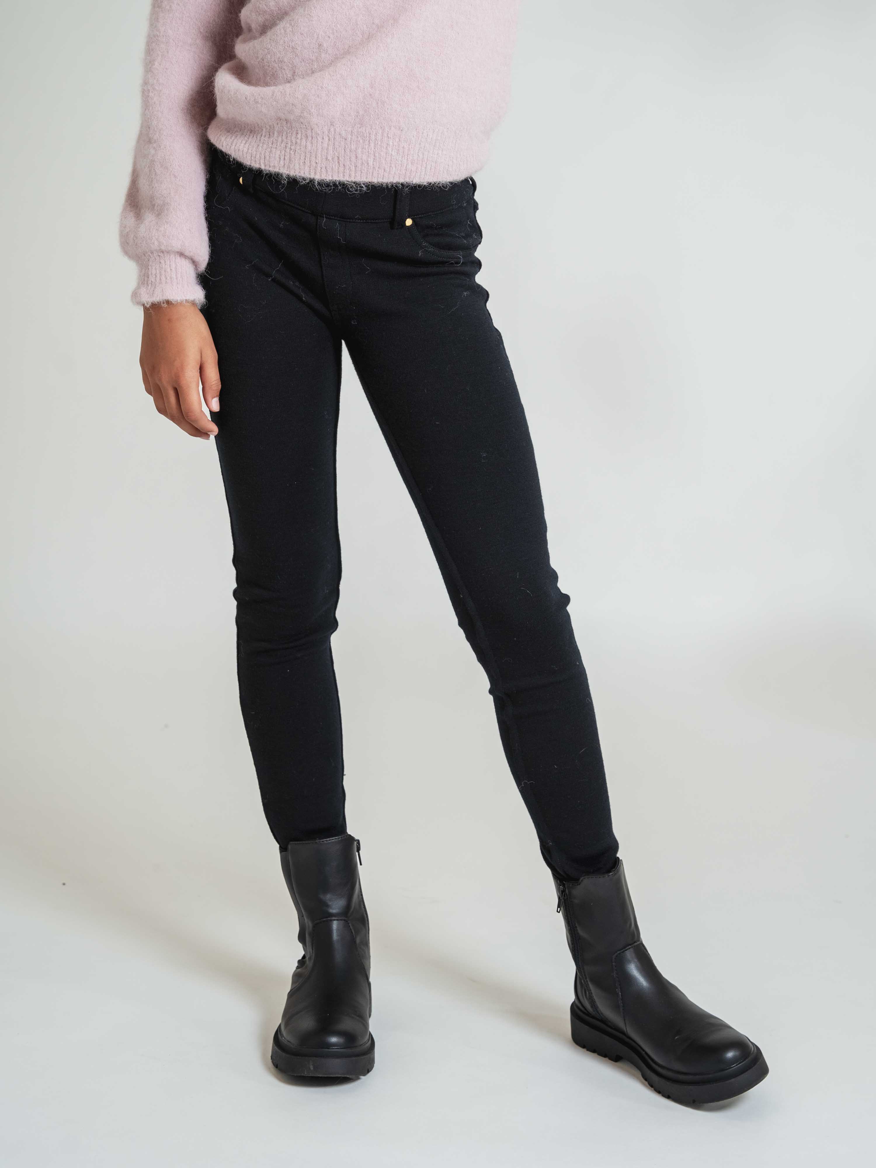 Svalbard Merino Jeans Slim Fit Pure Black