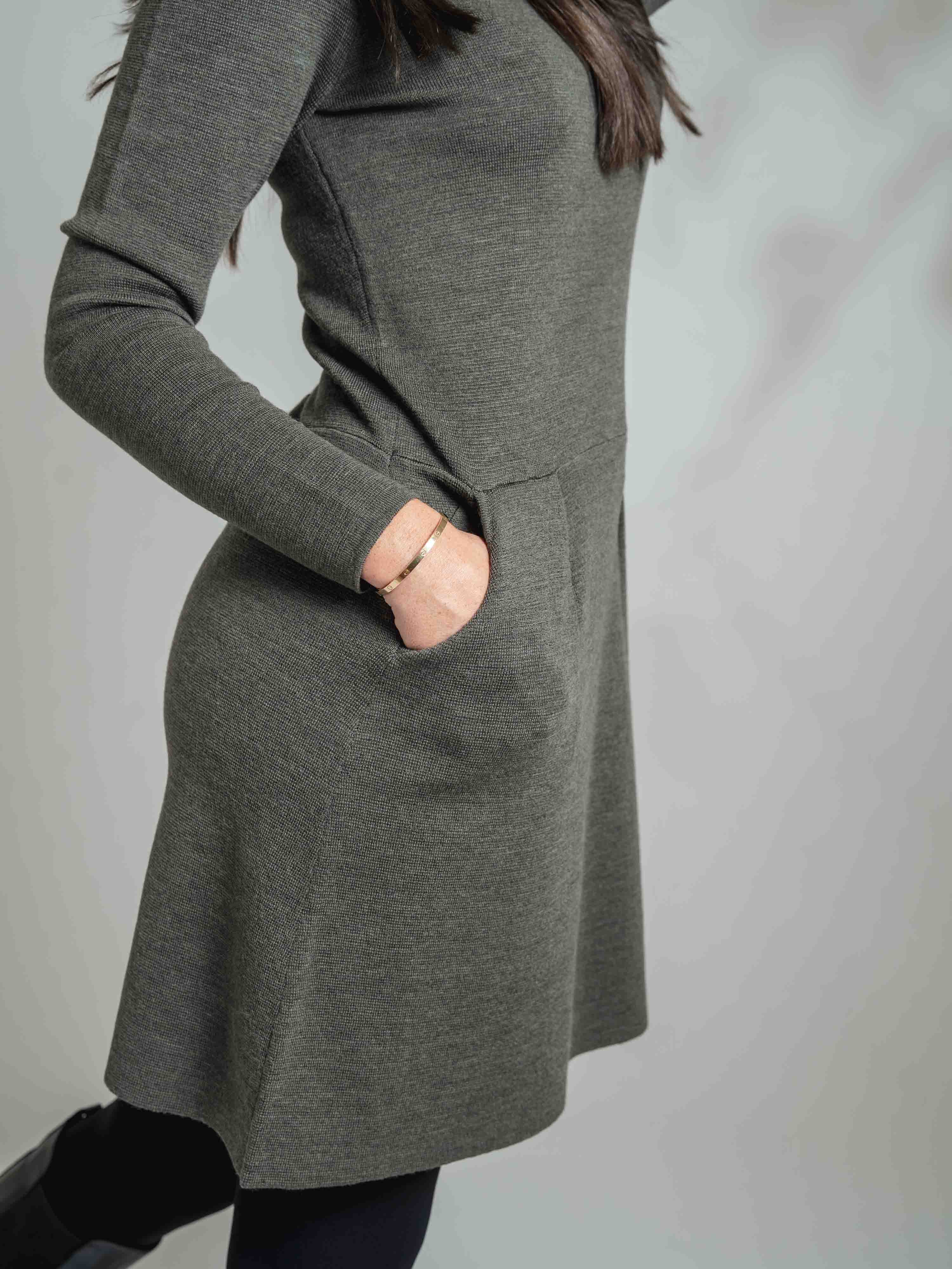 Moltinden Wool Dress Green