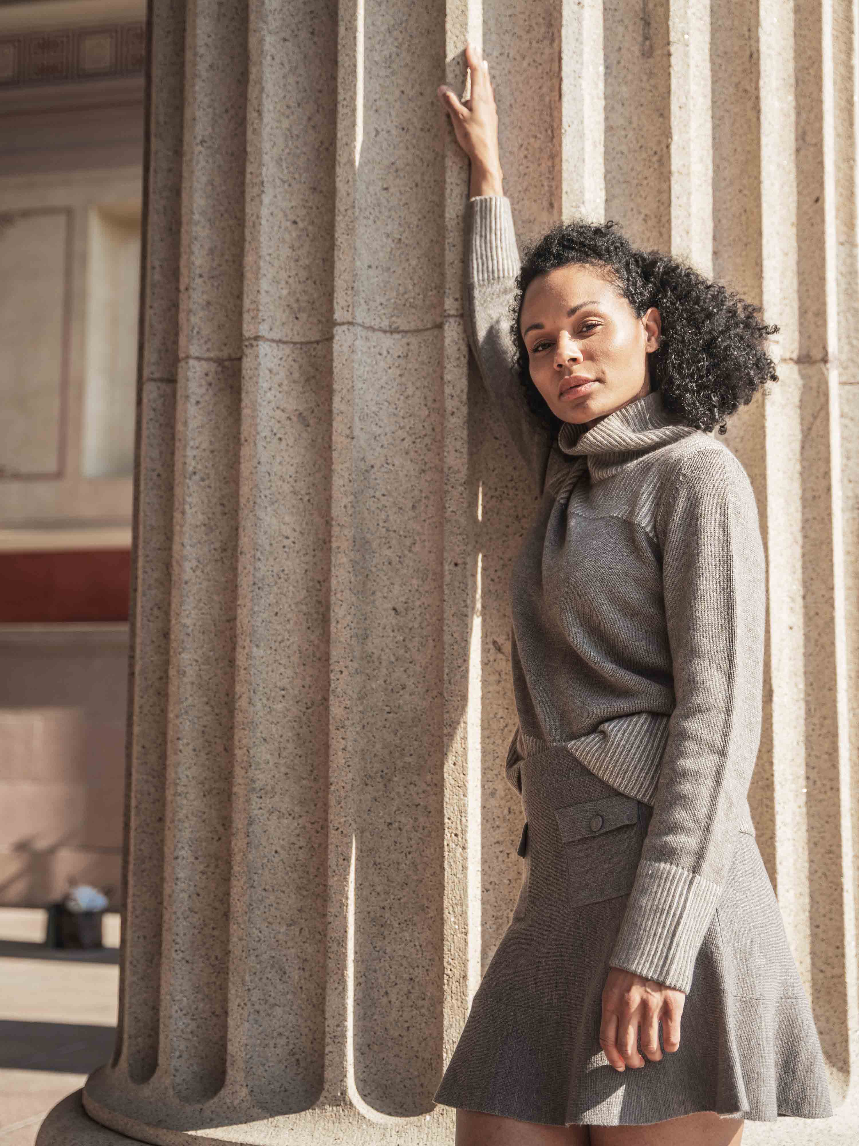 Kjerag Wool Skirt Camel