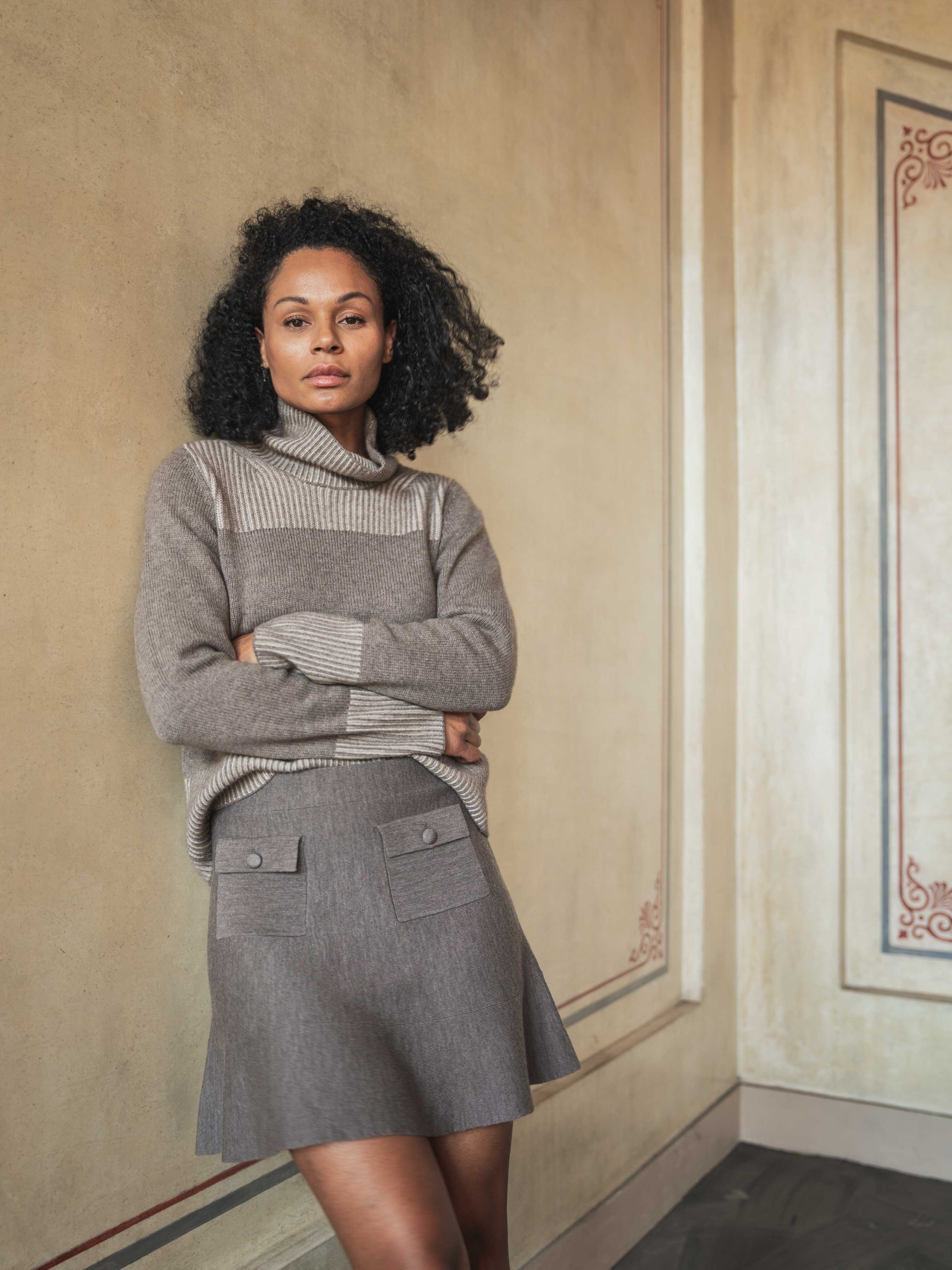 Kjerag Wool Skirt Camel