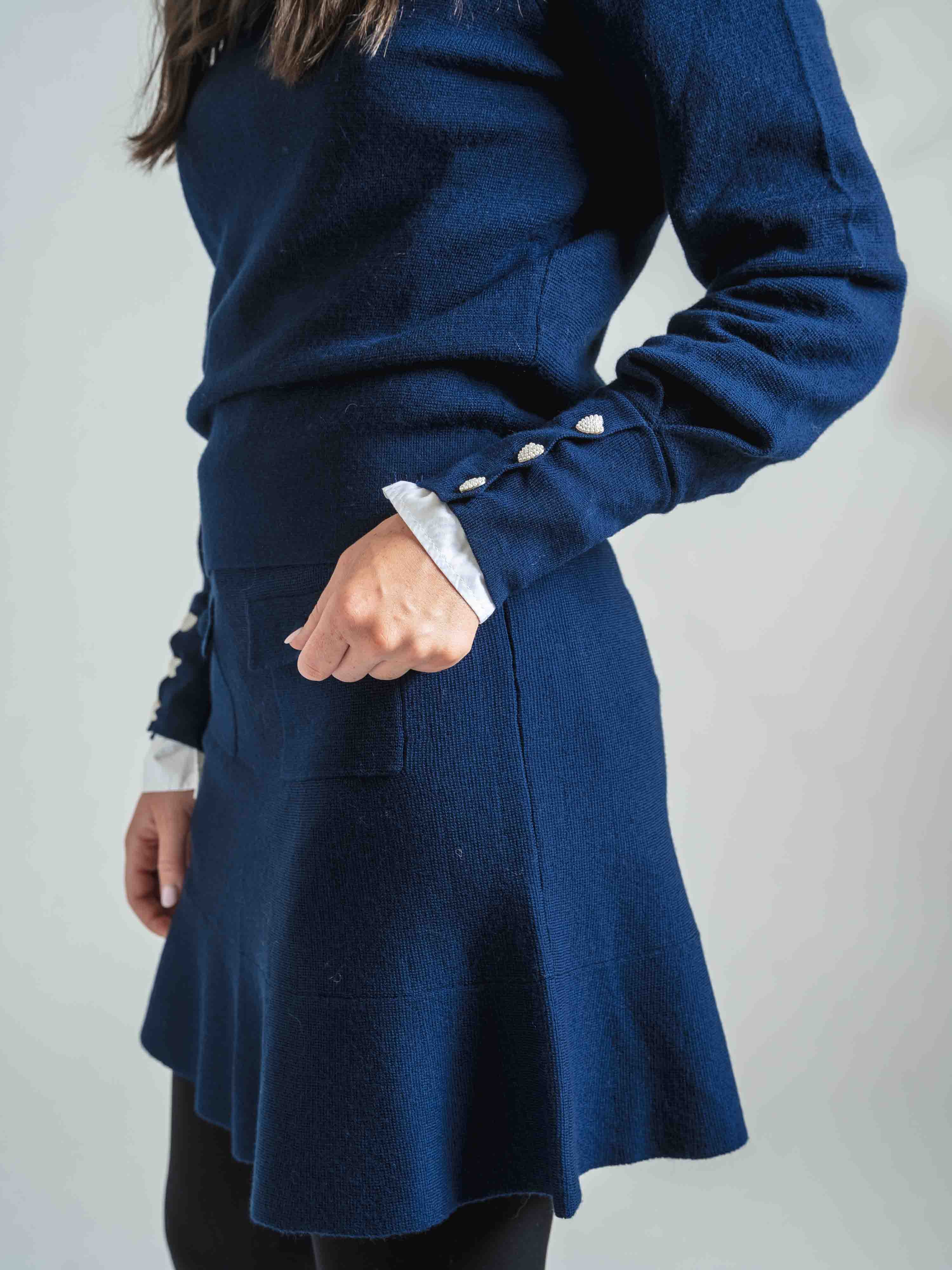 Kjerag Wool Skirt Blue