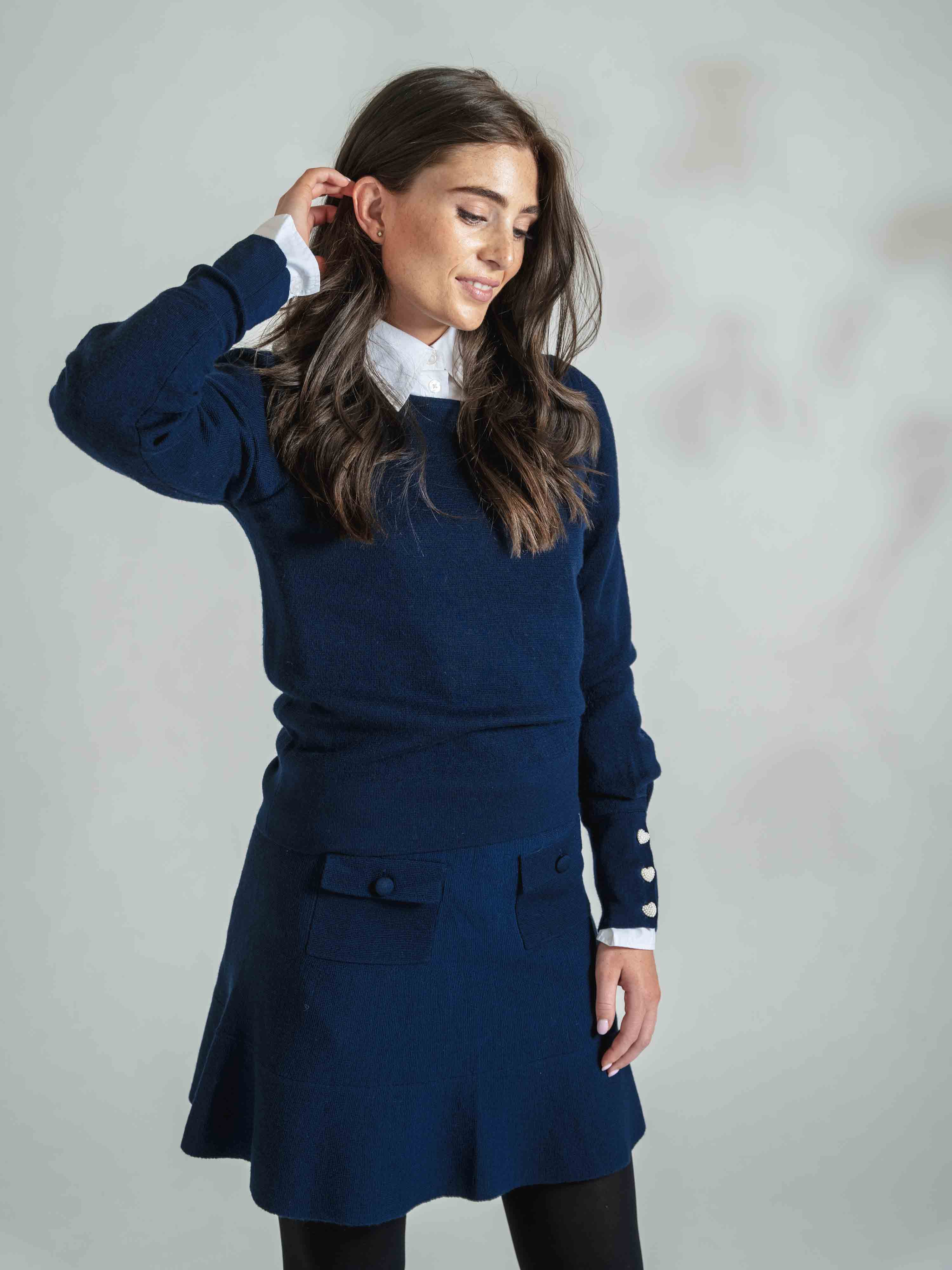 Kjerag Wool Skirt Blue