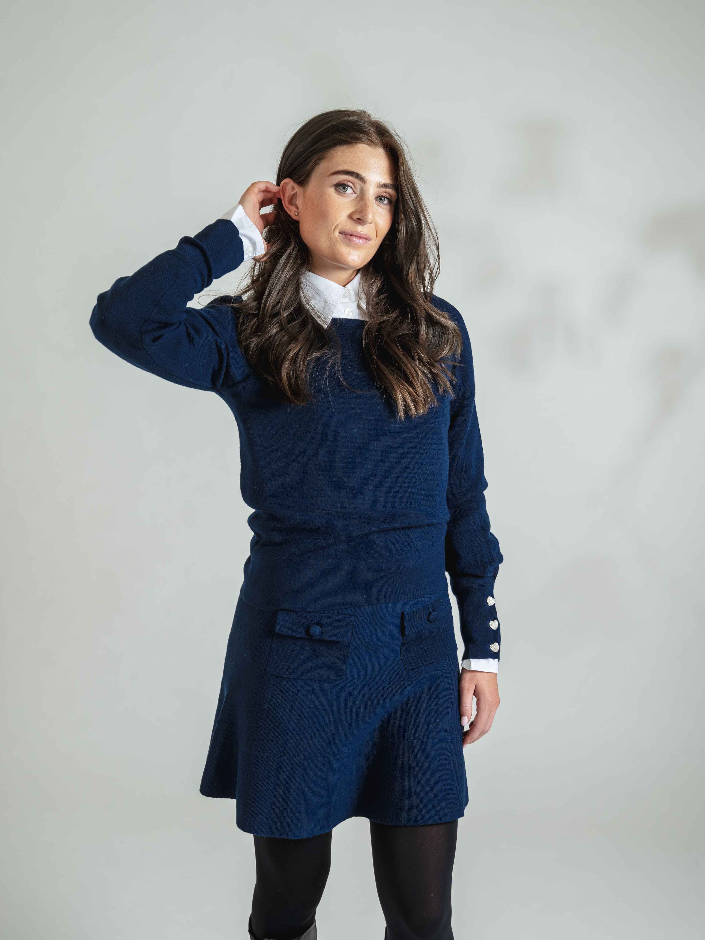 Kjerag Wool Skirt Blue