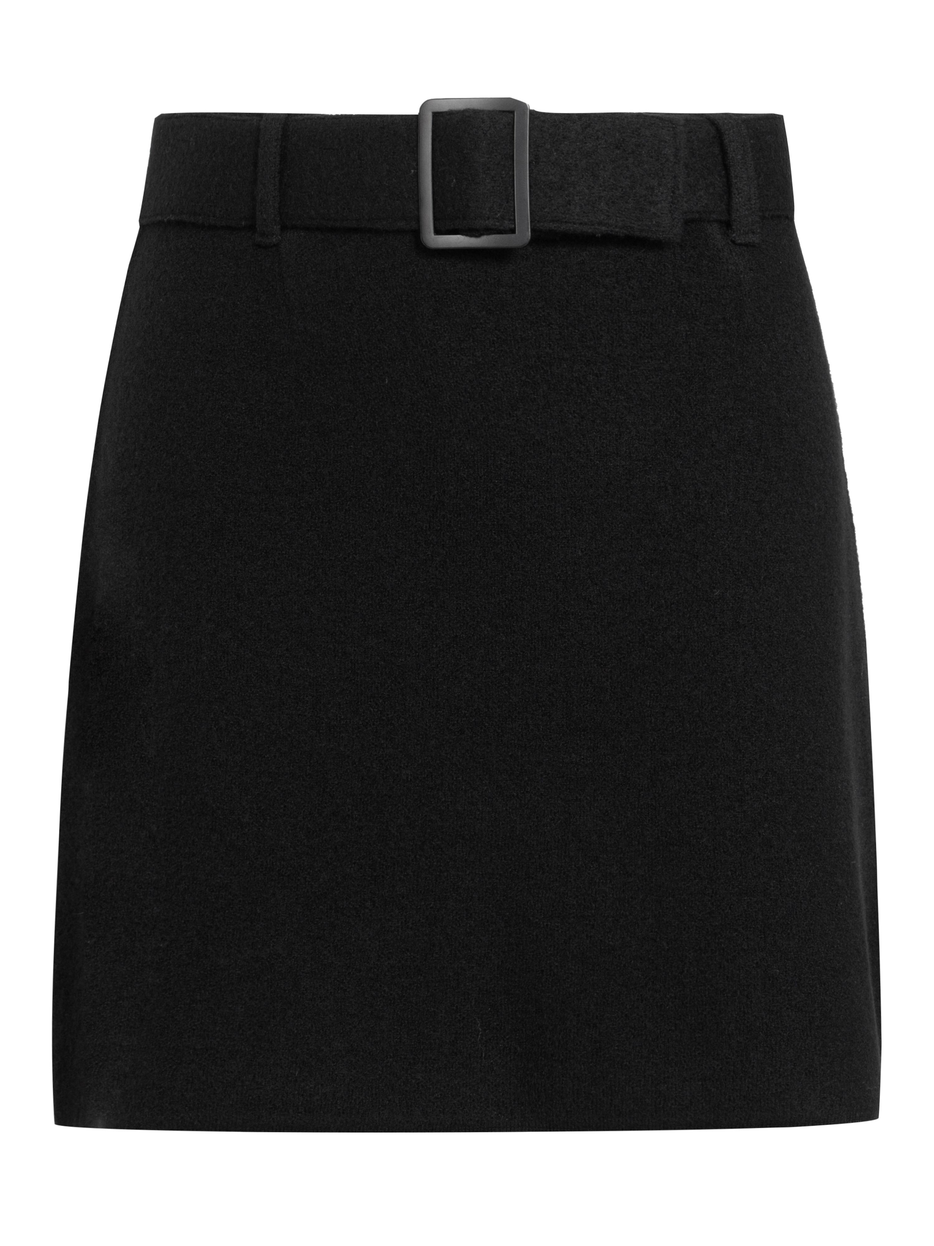 Trolltunga Bouclé Skirt Black