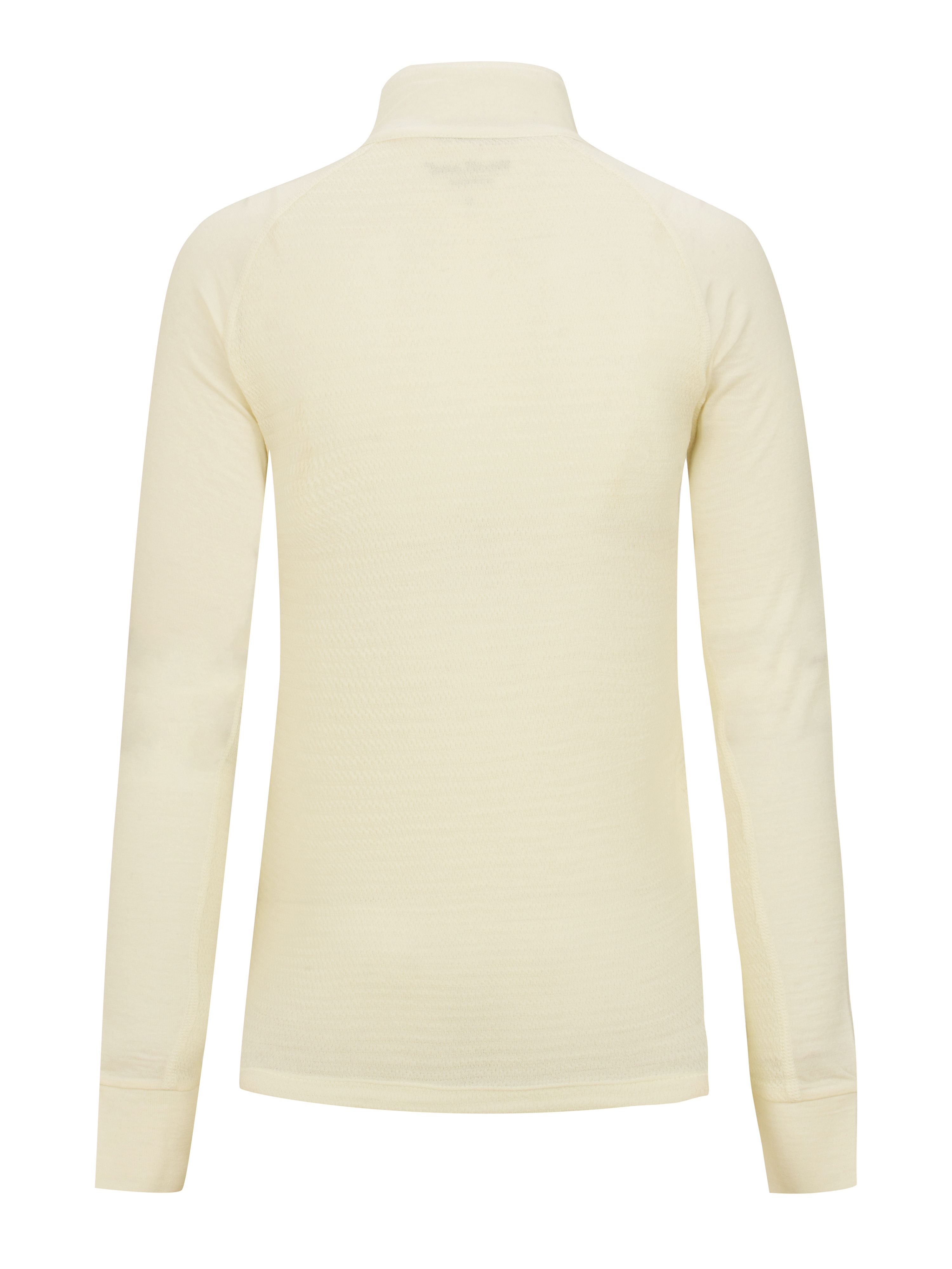 Rena Merino Half-zip Base Layer Top Ivory