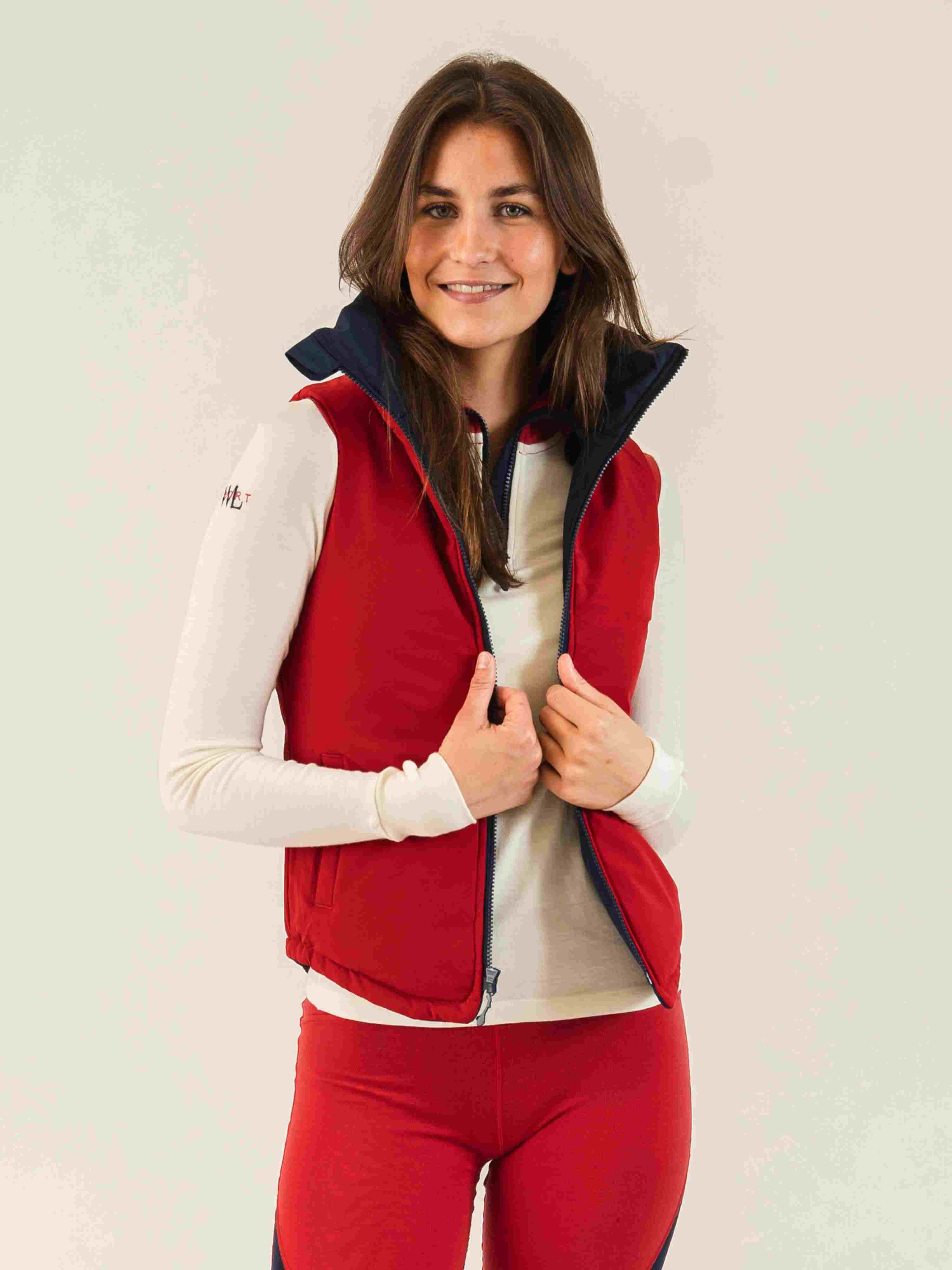 Hovden Reversible woman Vest Blue Ink