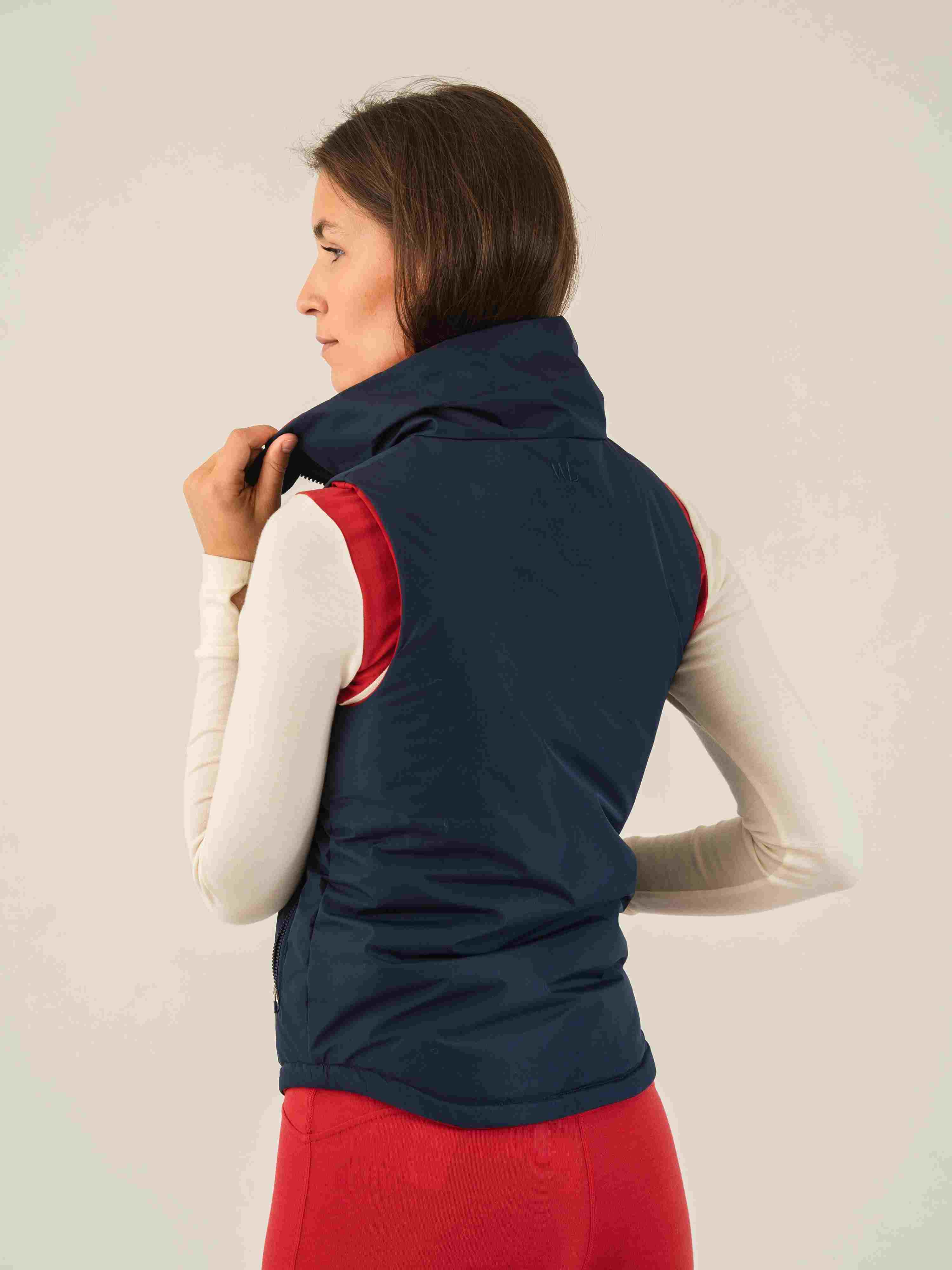 Hovden Reversible woman Vest Blue Ink