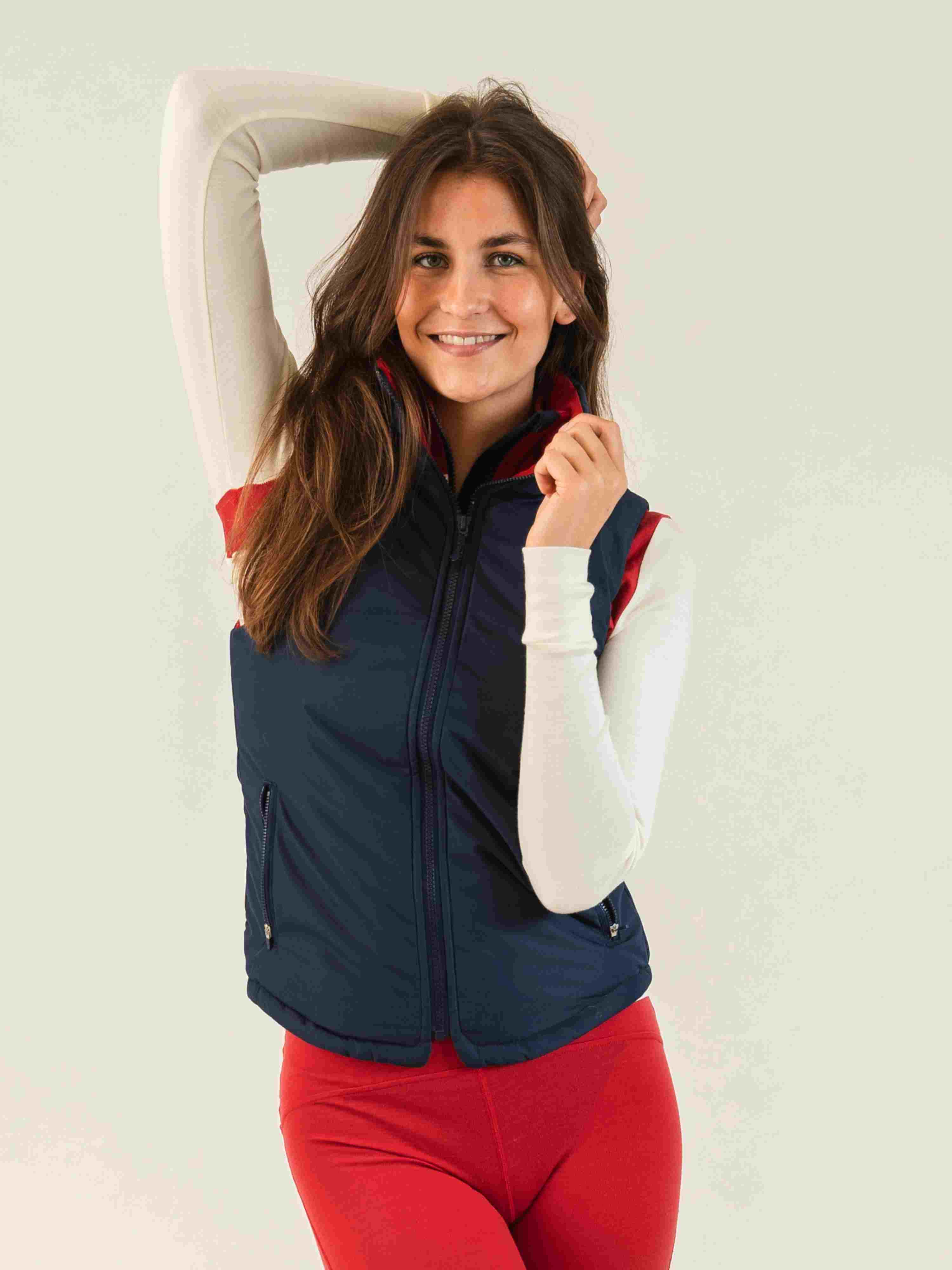 Hovden Reversible woman Vest Blue Ink